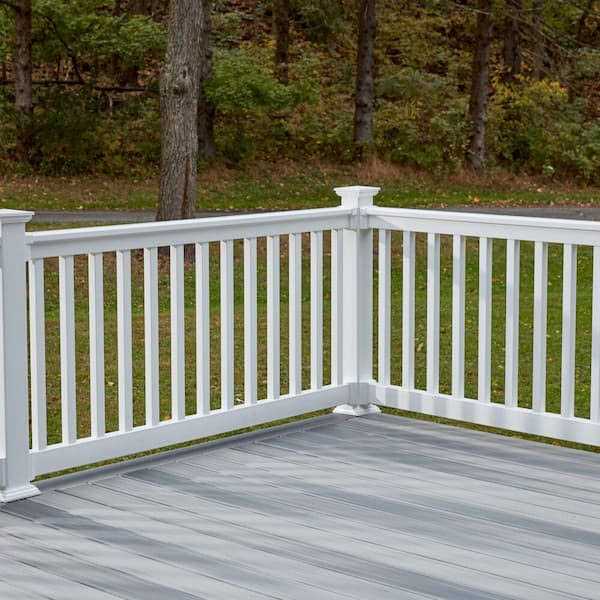 Veranda Linden H x 8 ft. W White Vinyl Privacy Fence Panel Kit - Inhomebuy