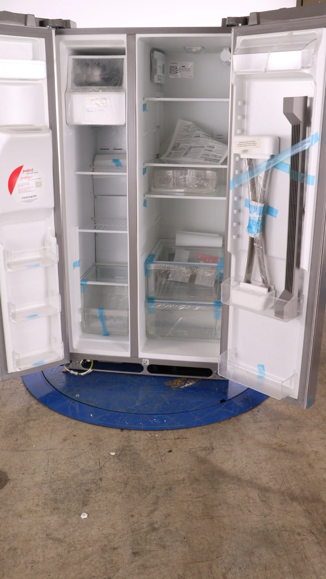 FRIGIDAIRE 36 IN 25.6 CU FT. STAINLESS STEEL SIDE-BY-SIDE REFRIGERATOR WITH EXTERIOR WATER AND ICE D - Inhomebuy