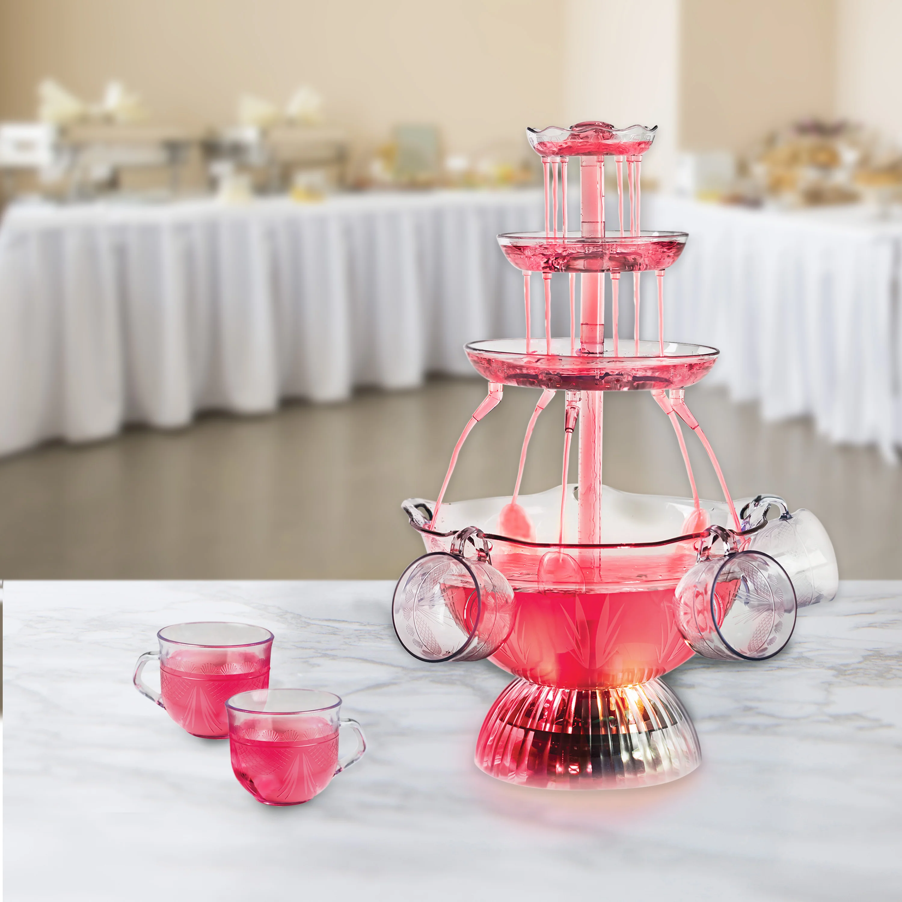 Lighted Party Fountain - Inhomebuy