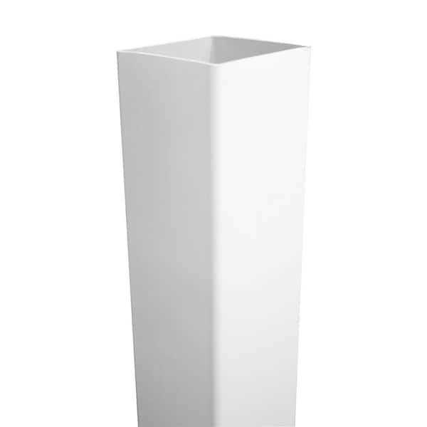 Weatherables 4 in. x 4 in. White Vinyl Ball Post Cap - Inhomebuy