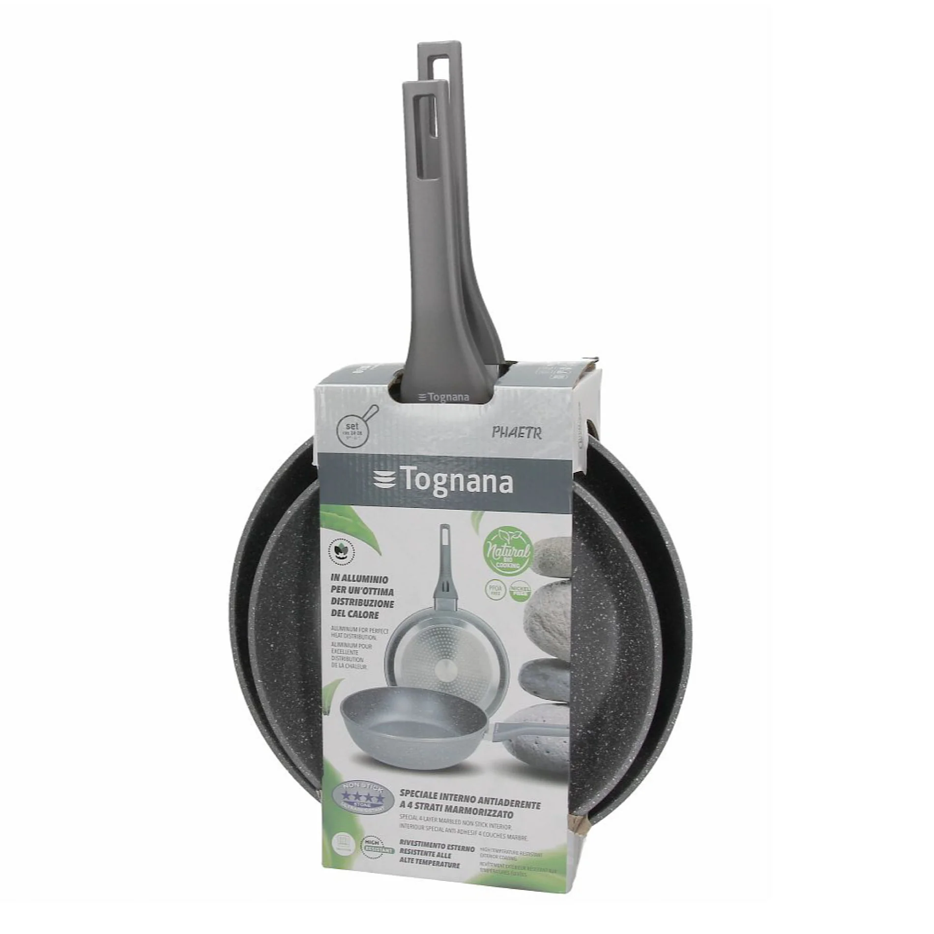 High Grancuci Phaetra Set 2 Pans 24-28cm - Inhomebuy