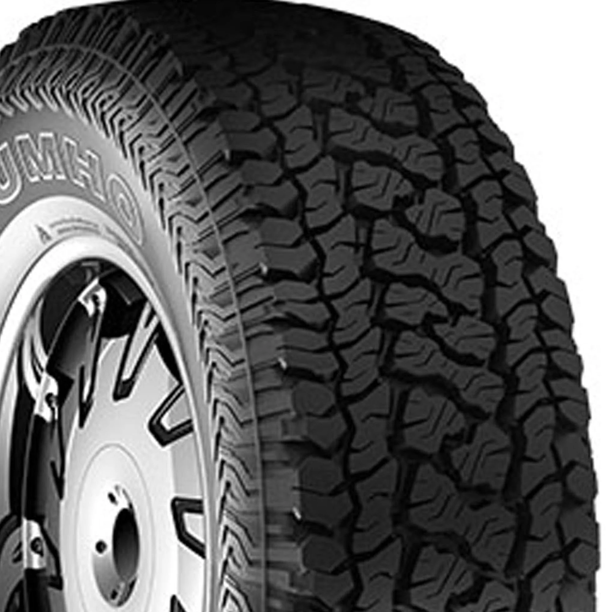 Kumho Road Venture AT51 All Terrain P245/75R16 109T Light Truck Tire - Inhomebuy