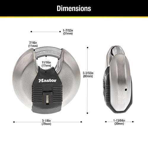 Master Lock M176XDLHHC Magnum Zinc Die-Cast Padlock - Inhomebuy