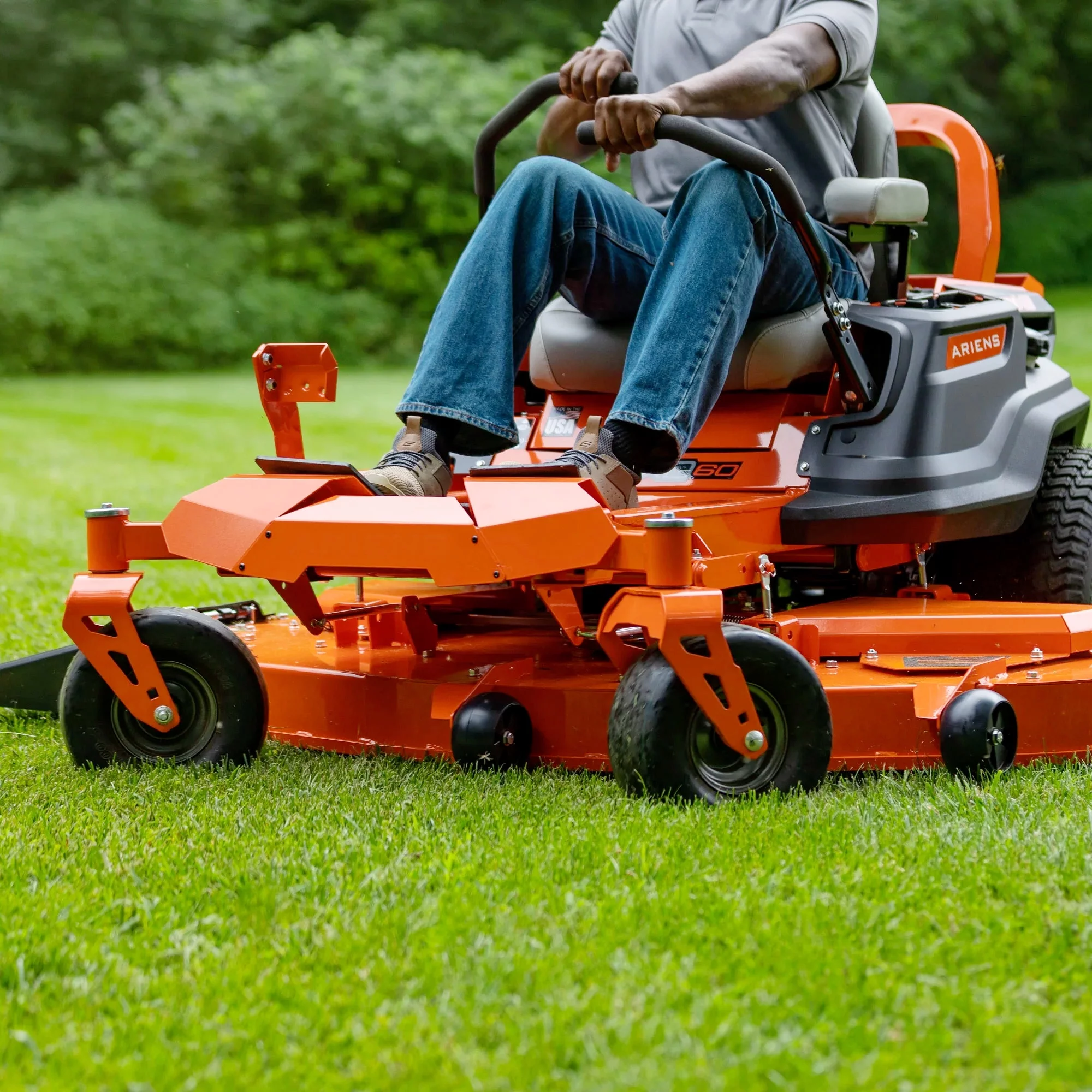 LotFancy 11x4.00-5” Flat Free Lawn Mower Tire and Wheel, Smooth Tread Tire for Zero Turn Mowers - Inhomebuy