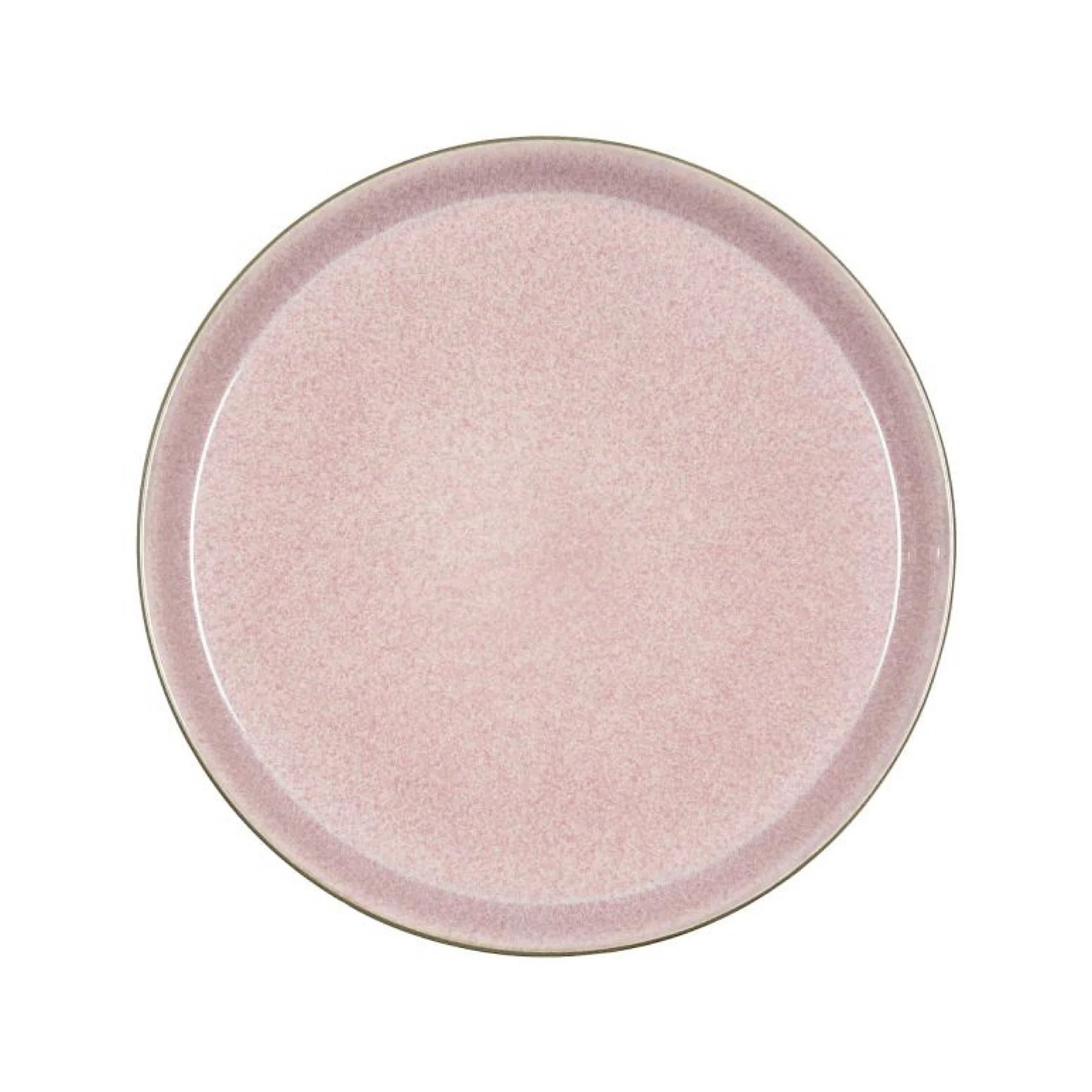 Stoneware Gastro Plate Ø 27 cm Grey, Light Pink - Inhomebuy