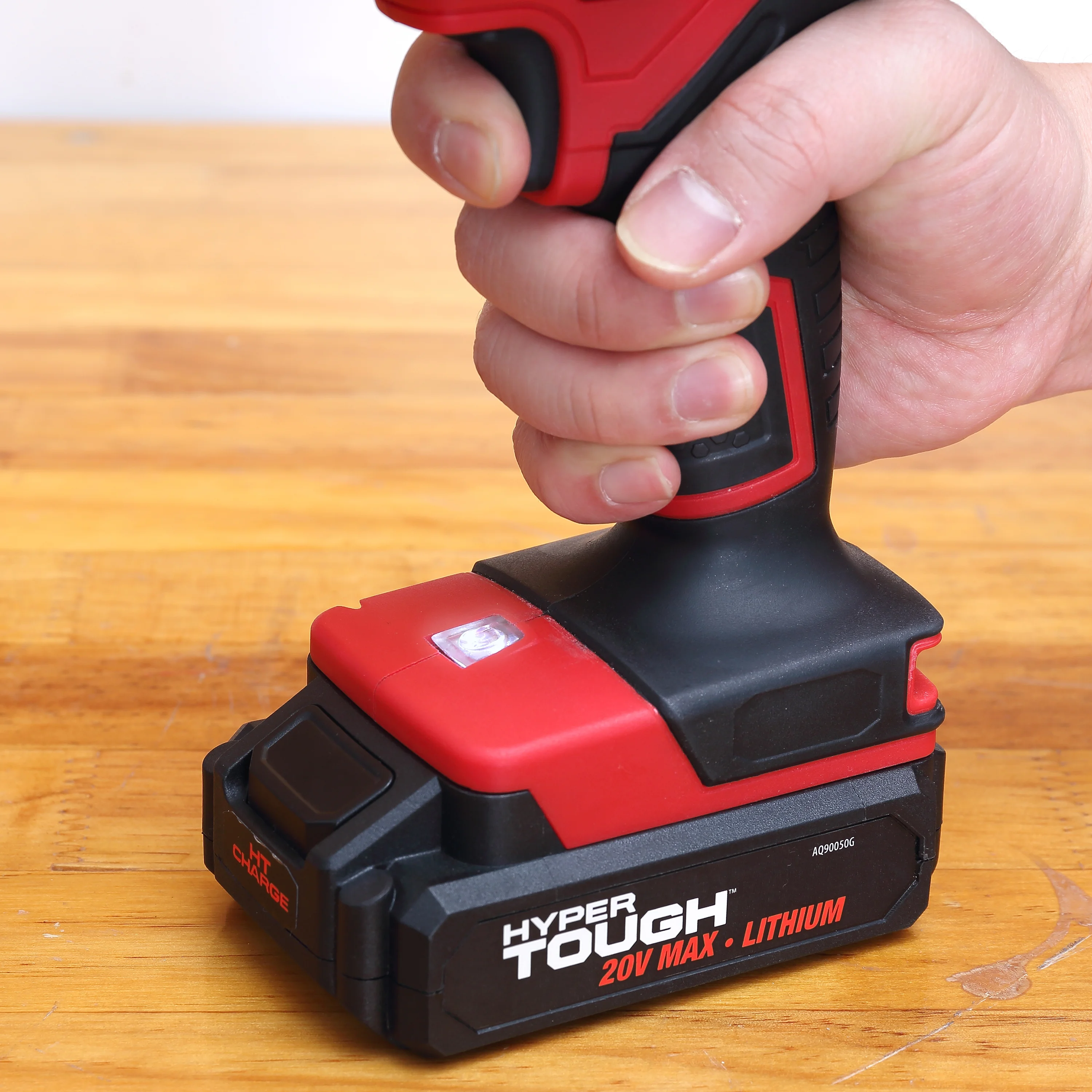 Hyper Tough 20V Max Lithium-ion Cordless Impact Driver, 1/4 inch Quick Release Chuck with 1.5Ah Lithium-ion Battery & Charger, Bit Holder & LED Light - Inhomebuy