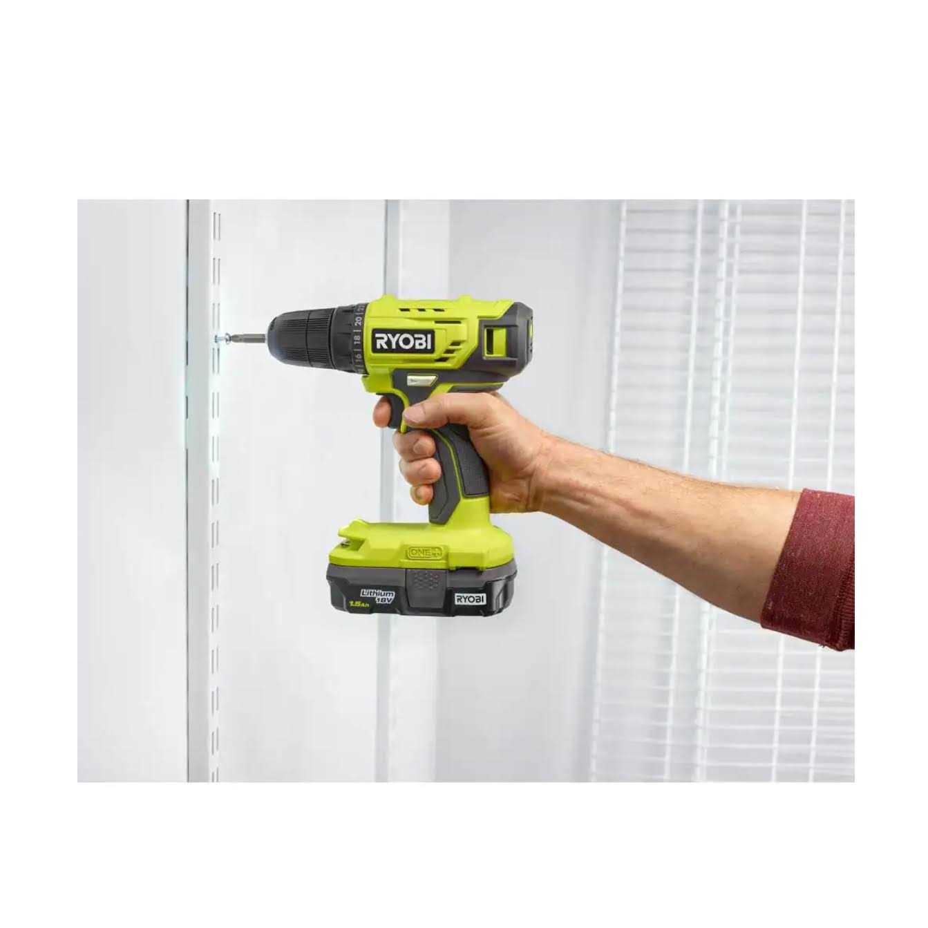 RYOBI ONE+ 18V Cordless 2-Tool Combo Kit with Drill/Driver, Impact Driver, 1.5 Ah Batteries, and Charger - Inhomebuy