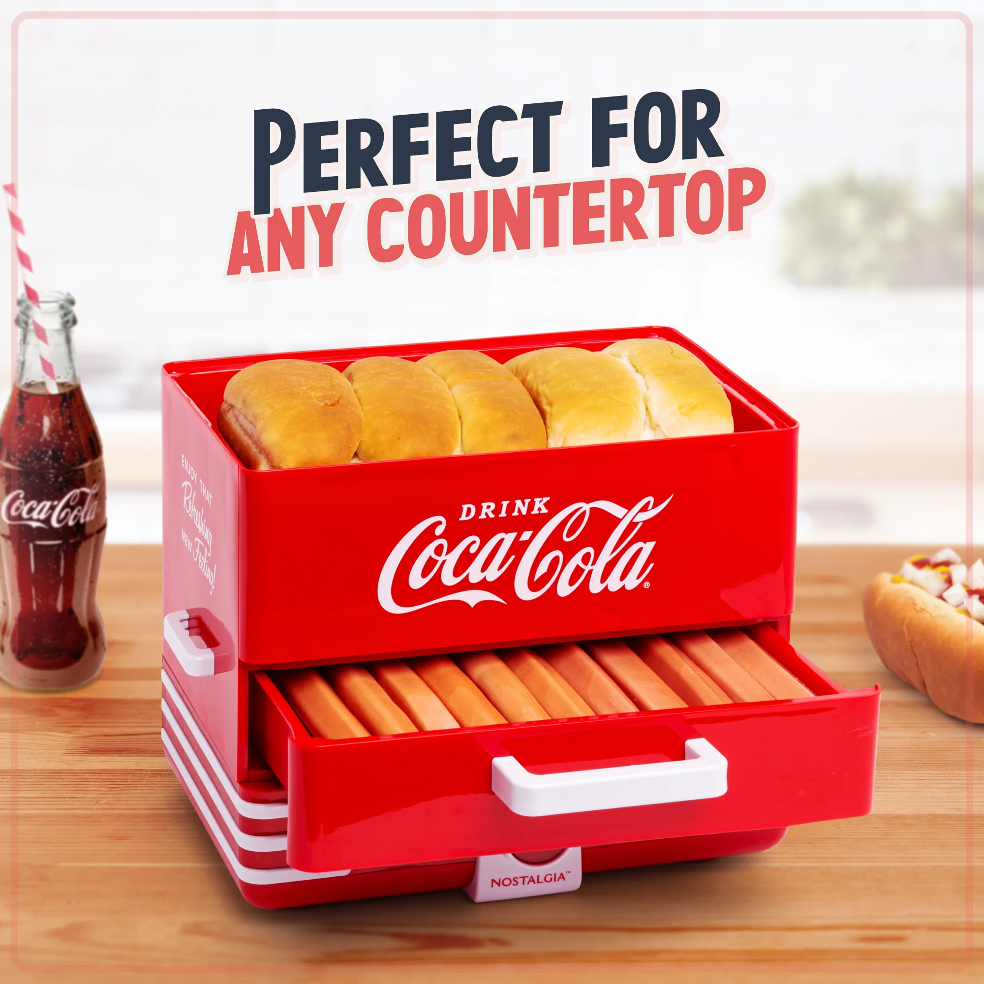 Coca-Cola® Large Hot Dog Steamer - Inhomebuy