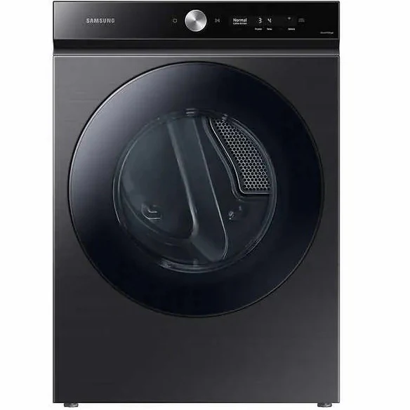 SAMSUNG BESPOKE 27 IN. 7.6 CU. FT. BLACK STAINLESS STEEL ELECTRIC DRYER WITH SUPER SPEED DRY - DVE53 - Inhomebuy