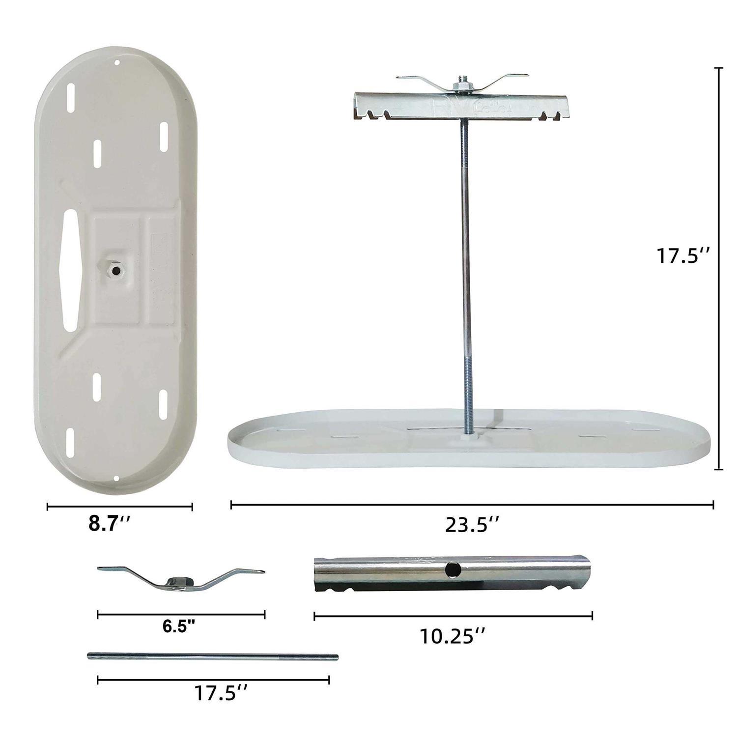 RVPNR RV Dual Propane Tank Rack for Camper and Travel Trailer for 20lb Tanks - Inhomebuy