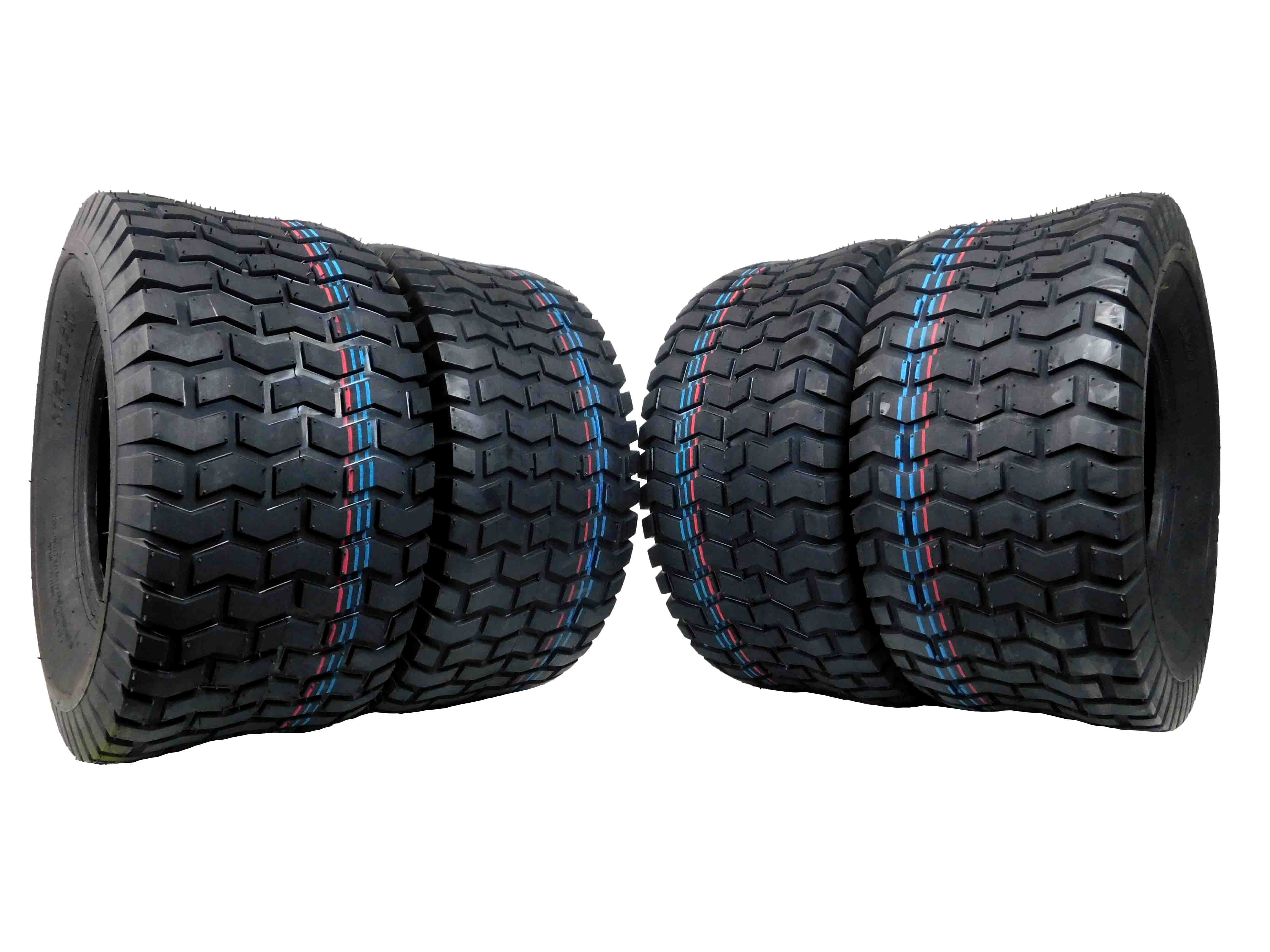 MASSFX 18x8.5-8 Lawn & Garden, Golf Cart, Turf Tires 4 Ply with 5mm Tread Depth 18x8.5x8 (4 Pack) - Inhomebuy