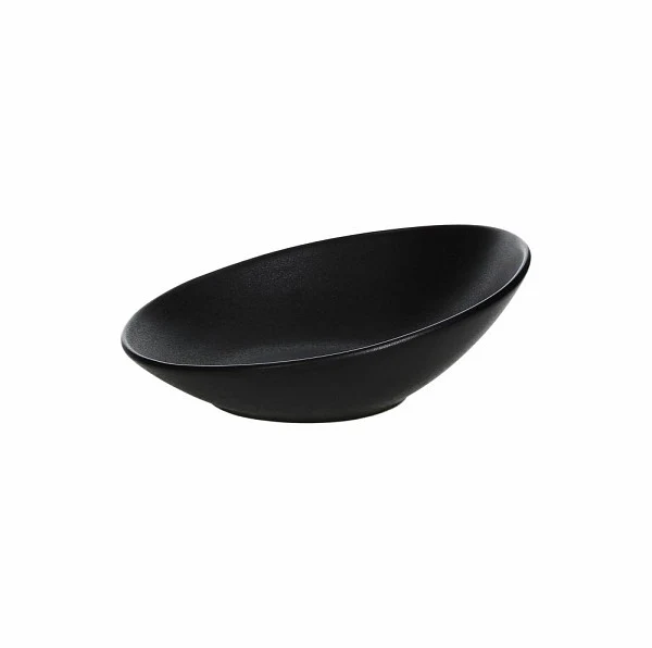 Oval Slanting Bowl 31.5x20cm Jao Black - Inhomebuy