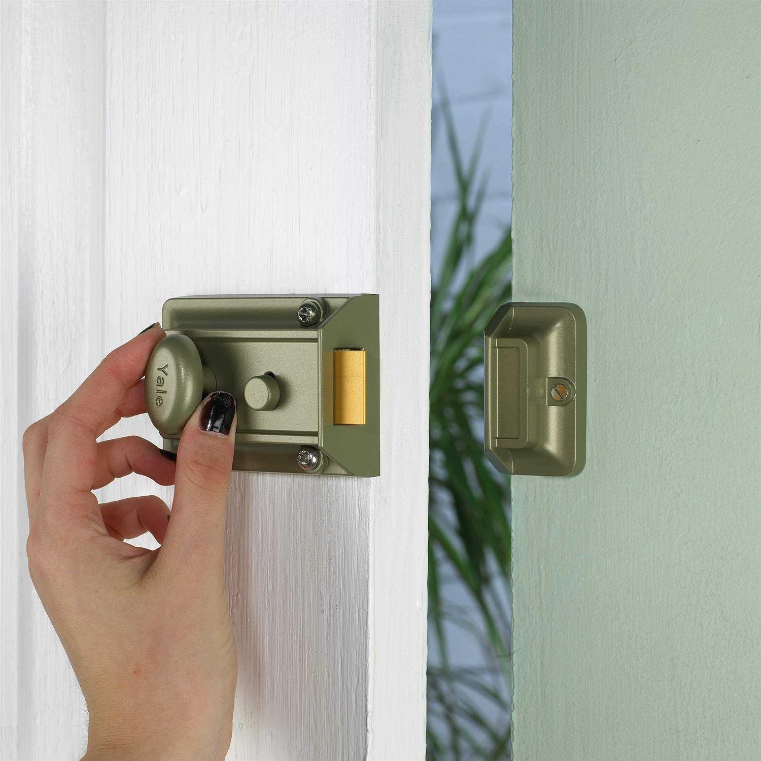 Yale NTB610-ZW2-626 nexTouch Z-Wave Push Button Lever Lock - Inhomebuy