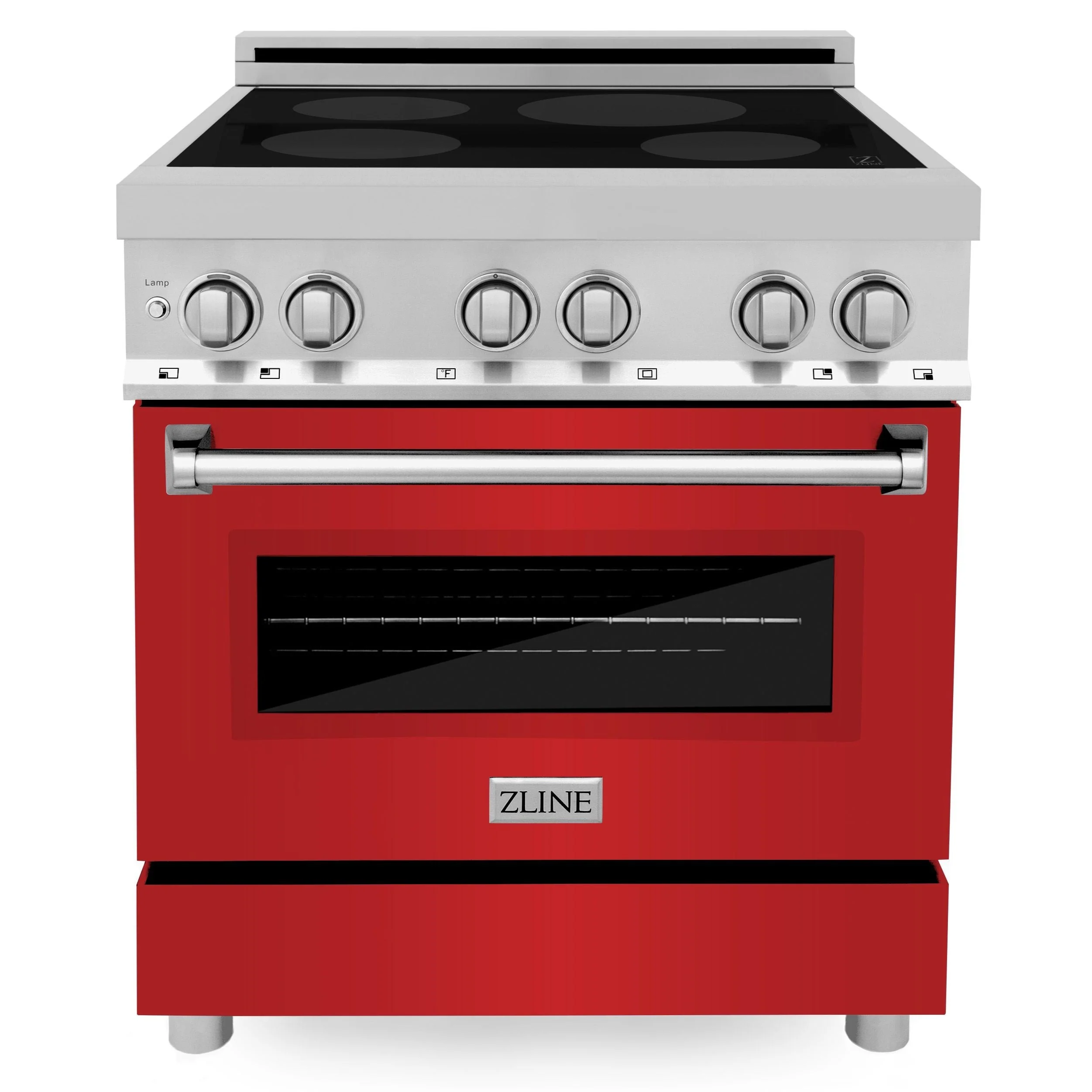 ZLINE 30 Inch 4.0 cu. ft. Induction Range with a 4 Element Stove and Electric Oven in Red Matte, RAIND-RM-30 - Inhomebuy