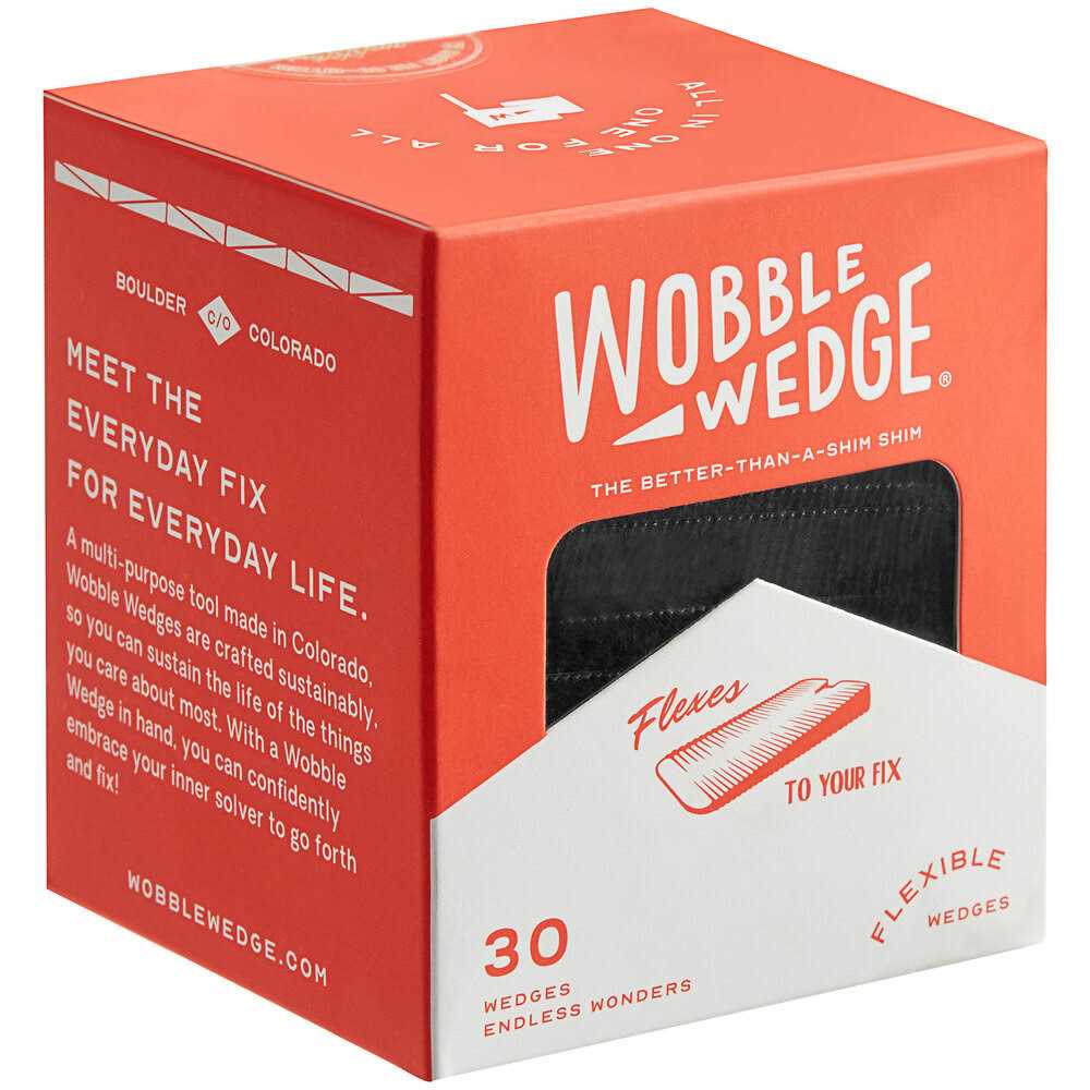 Wobble Wedges Flexible Plastic Shims, 30 Pack Multi-Purpose Shim Wedges for Home Improvement and Work - Inhomebuy