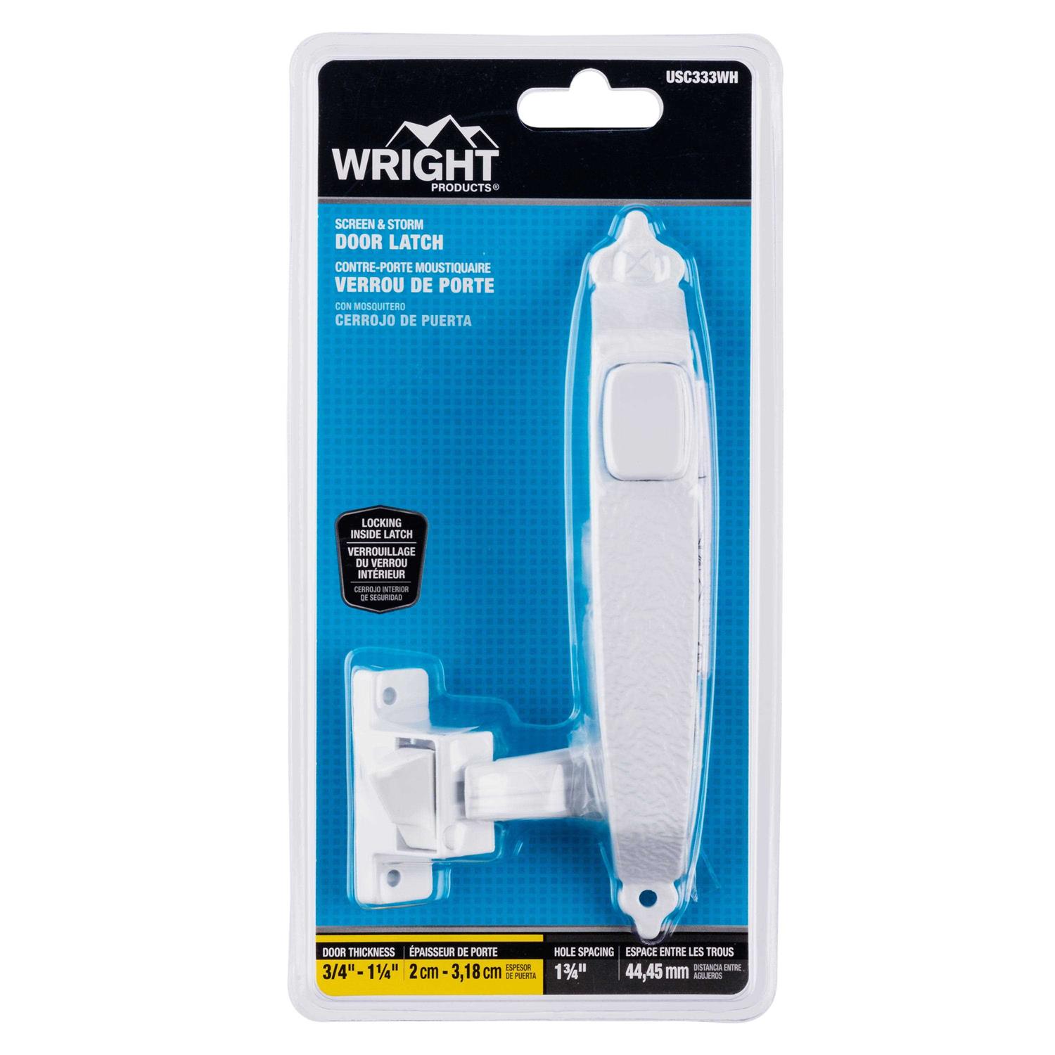 Wright Products Screen & Storm Door Latch Push-Button VC333BL - Inhomebuy