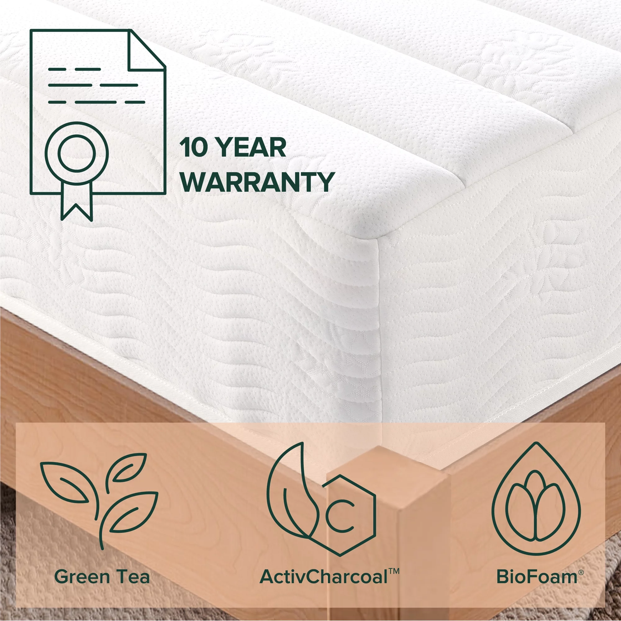 Zinus Spa Sensations Pressure Relief 10