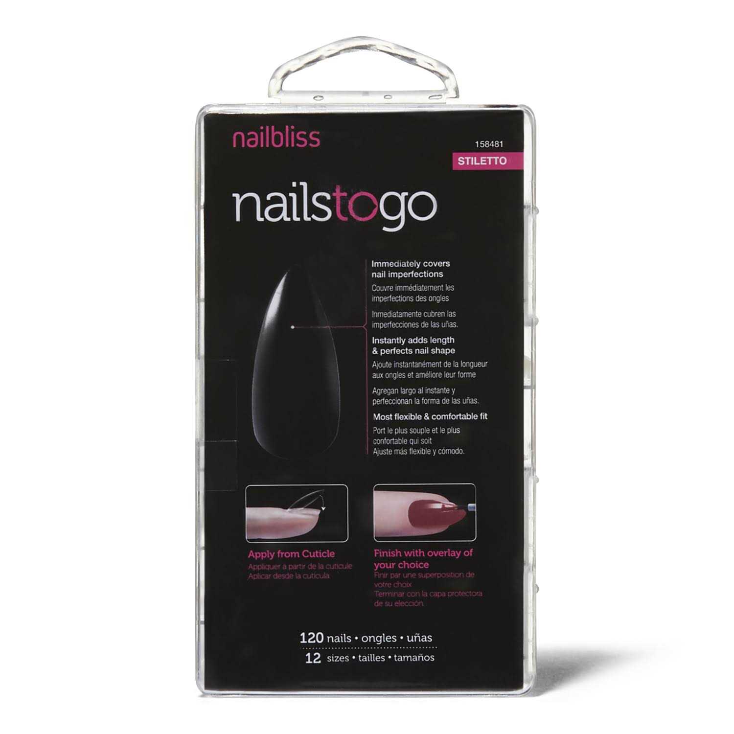 Nail Bliss Nails To Go Square - Inhomebuy