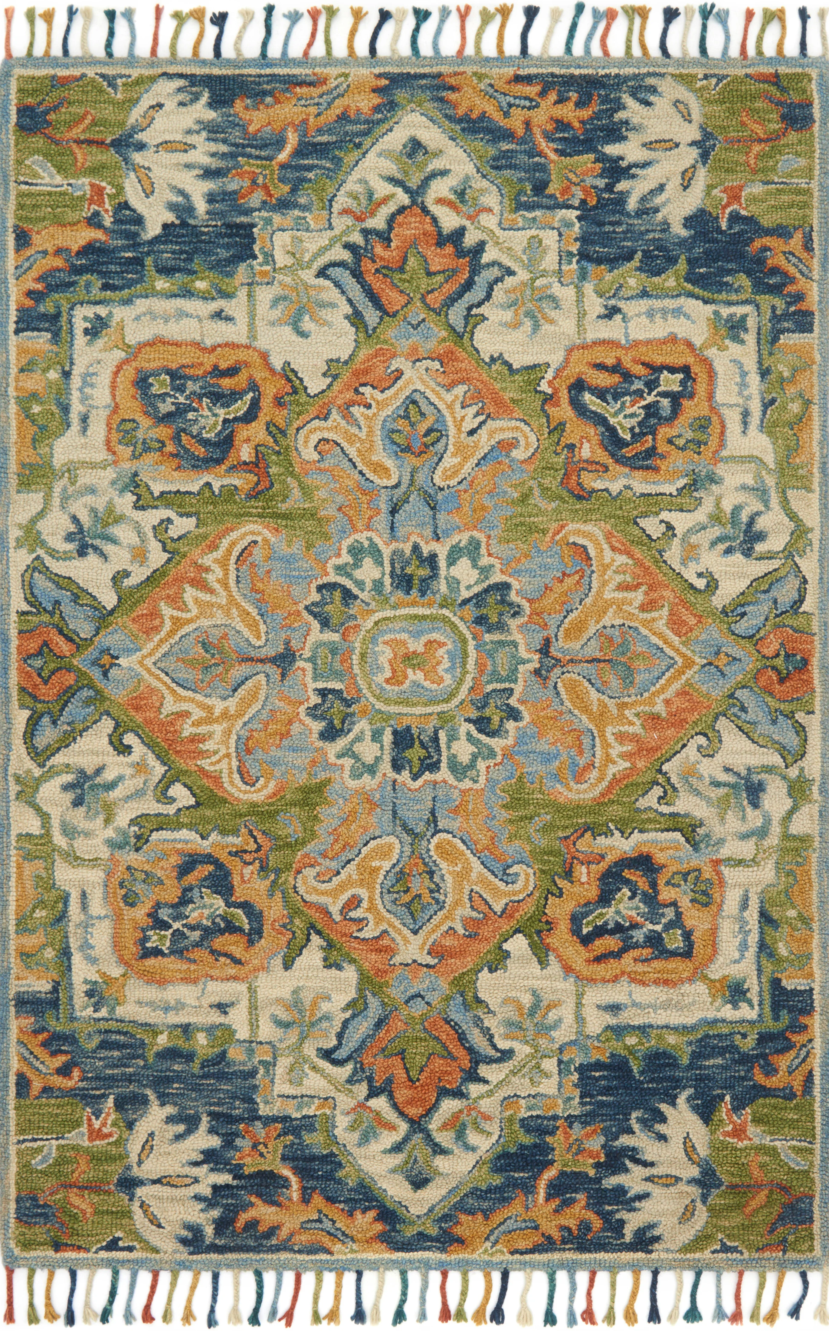 Loloi Rugs Zharah Collection Rug in Blue, Multi - 7'9