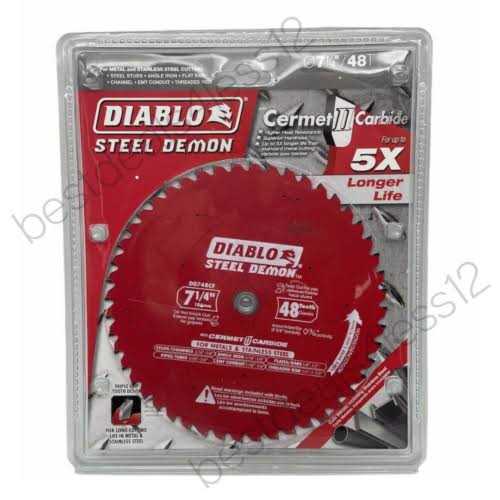 Diablo Steel Demon Cermet Circular Saw Blade D0748CFA - Inhomebuy