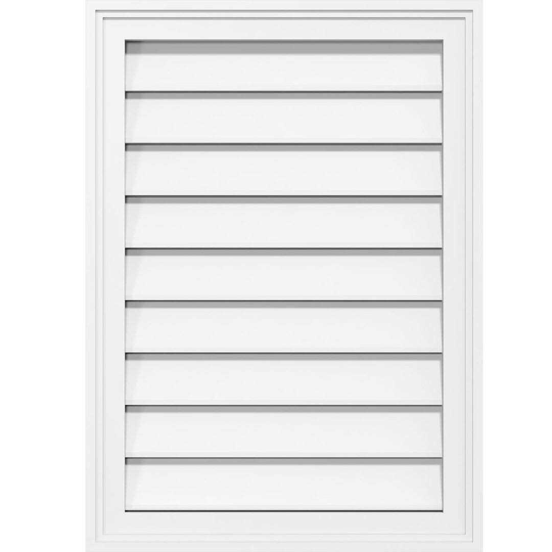Ekena Millwork Rectangle Surface Mount PVC Gable Vent GVPVE - Inhomebuy