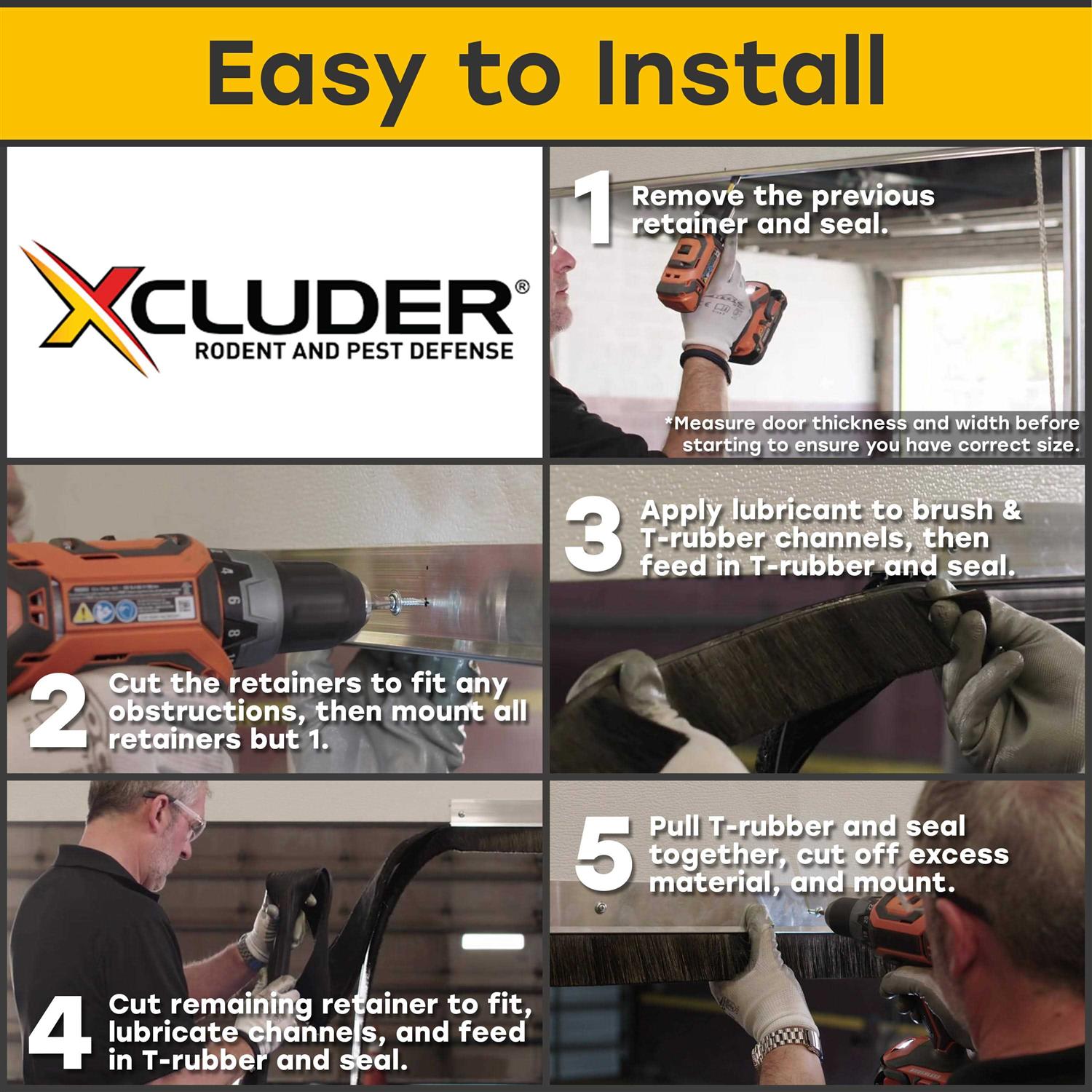 Xcluder Versa-Line Door Sweep Cover - Inhomebuy