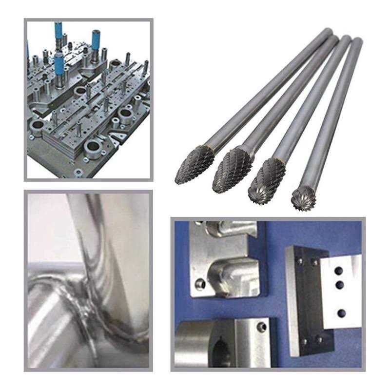 Wolfride 4pcs Flush Trim Router Bit Set 1/4 Inch Shank Top Bearing Flush Trim Router Bit - Inhomebuy