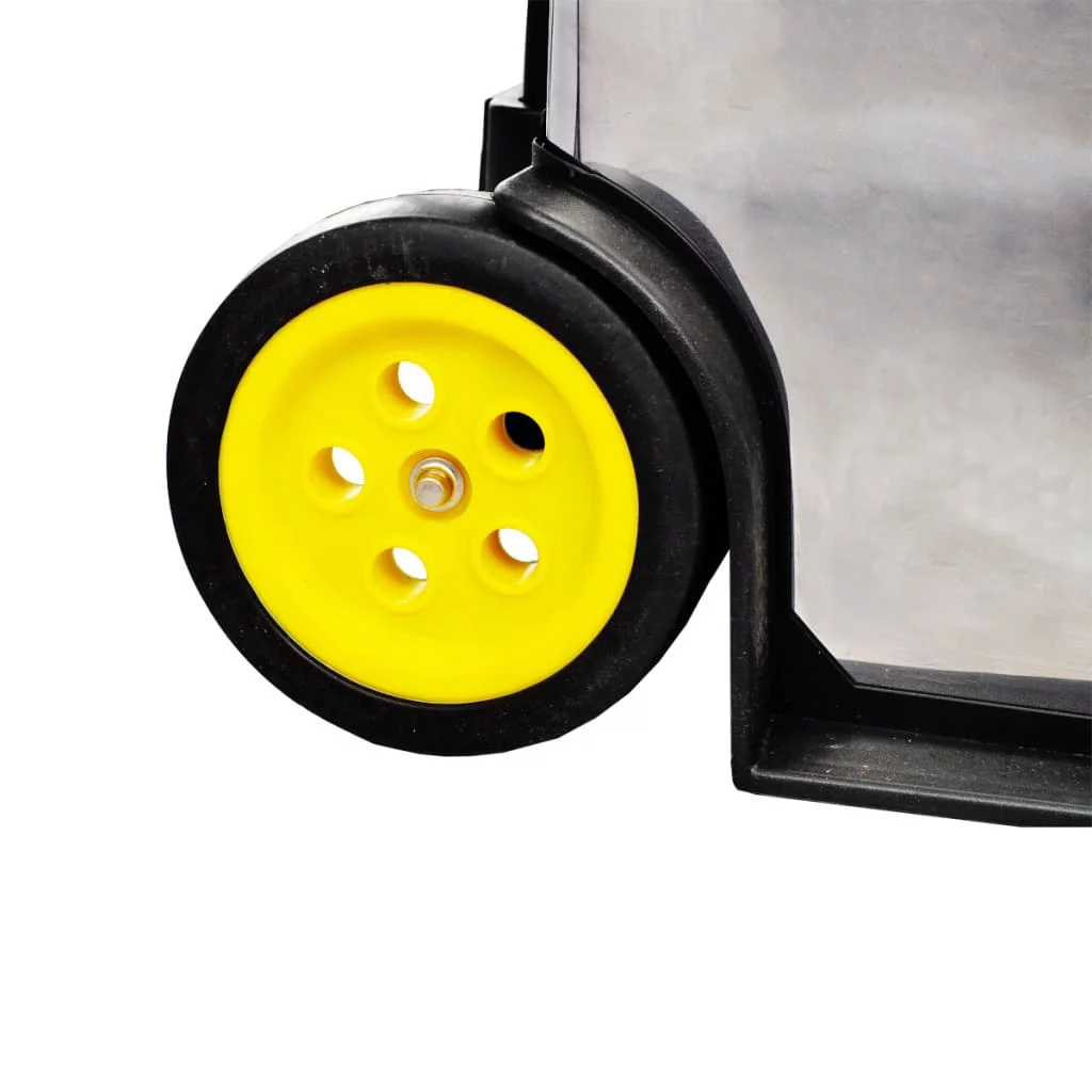 vidaXL 3-Part Rolling Tool Box with 2 Wheels - Inhomebuy