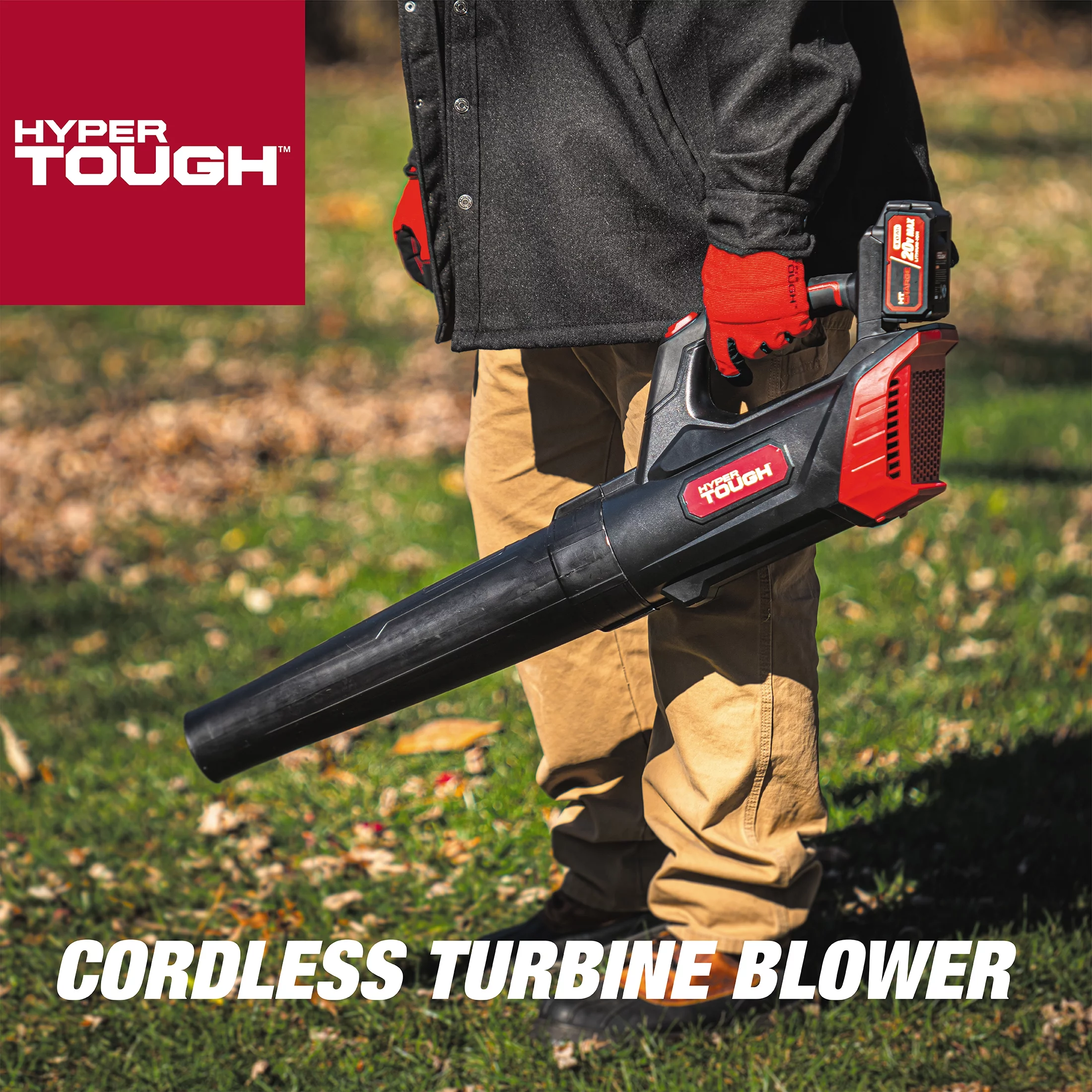 Hyper Tough 20V Max 90 mph 372 CFM 20V 4.0Ah Cordless Handheld Blower - Inhomebuy