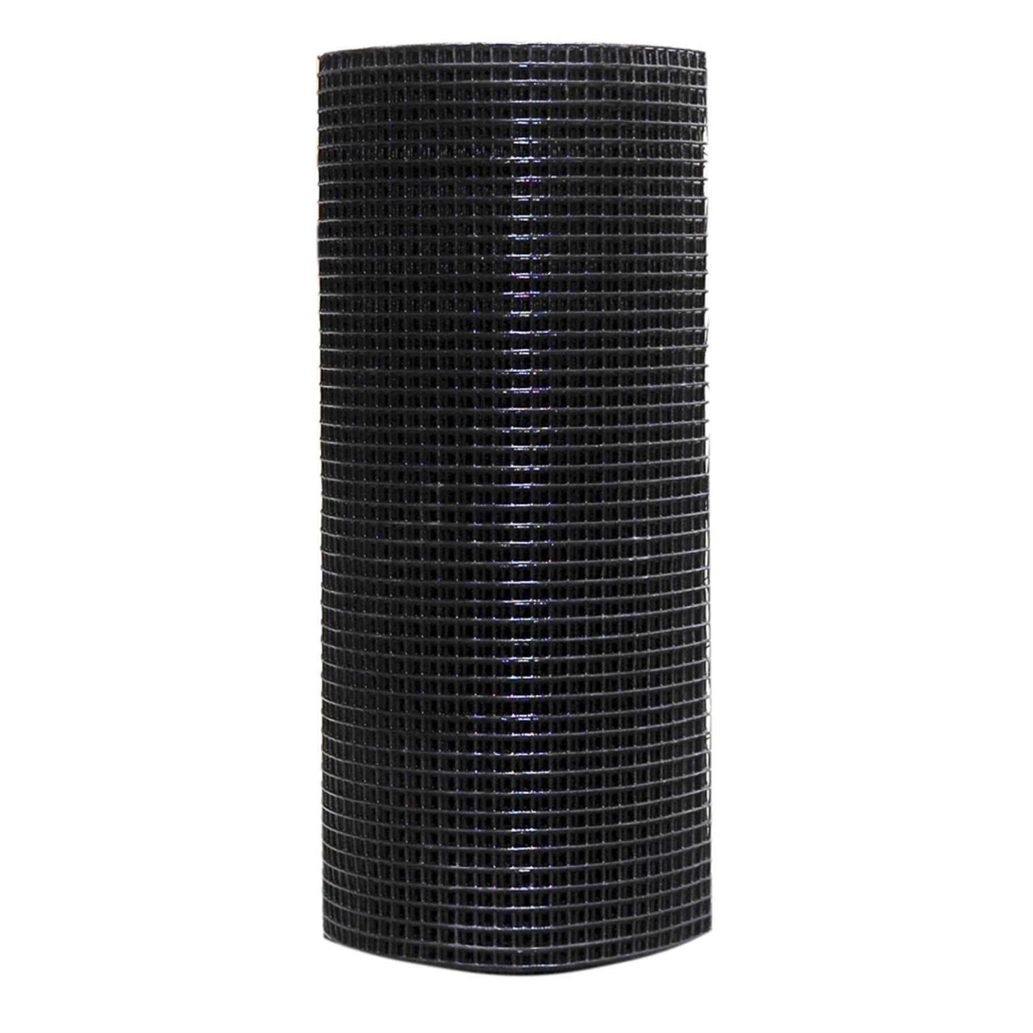 Fencer Wire 16 Gauge Black Vinyl Coated Welded Wire Mesh Size 1.5 inch by 1.5 inch - Inhomebuy