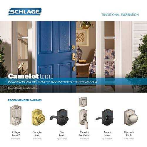 Schlage Camelot Single Cylinder Deadbolt - Inhomebuy