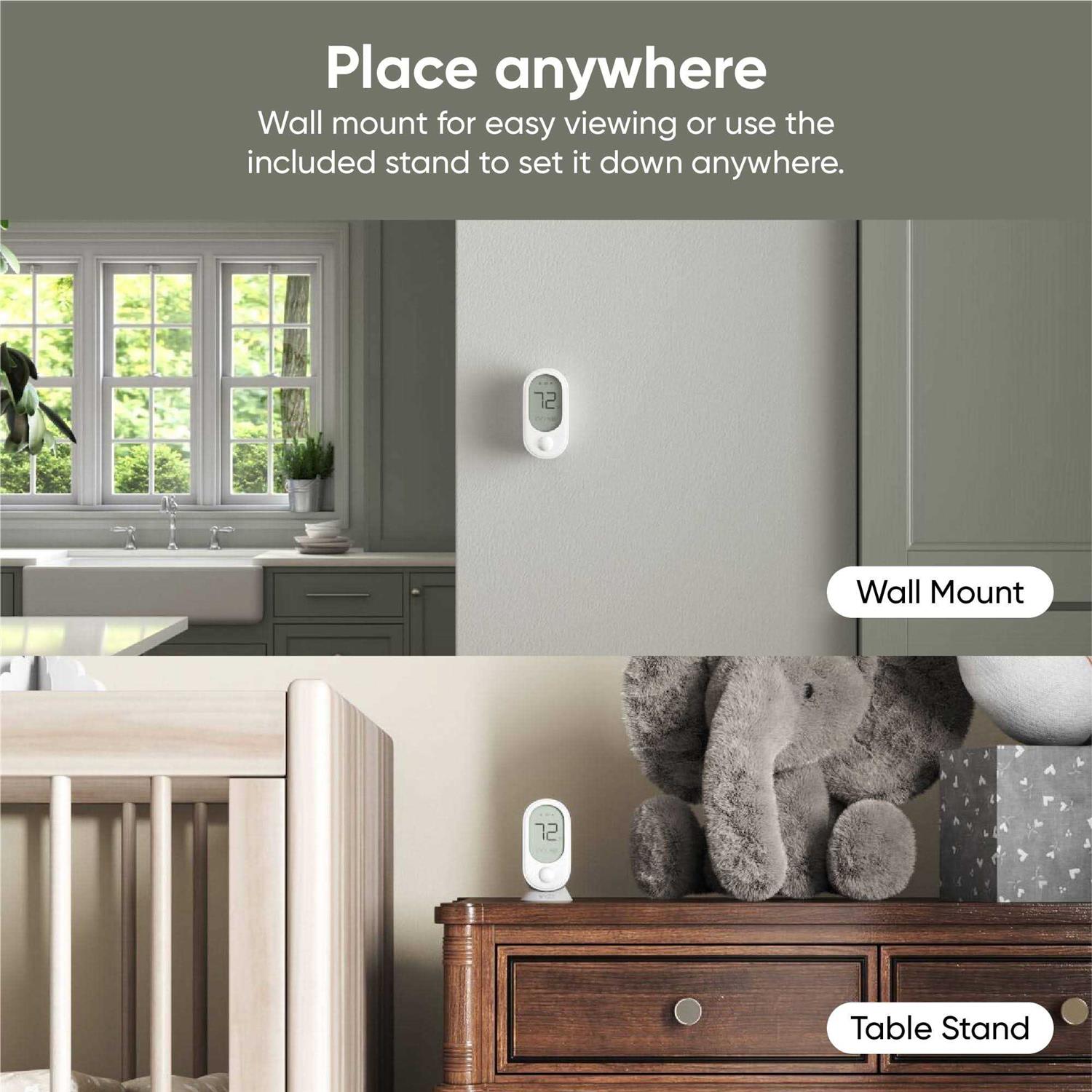 Wyze 3-in-1 Digital Room Sensor for Smart Thermostat - Inhomebuy