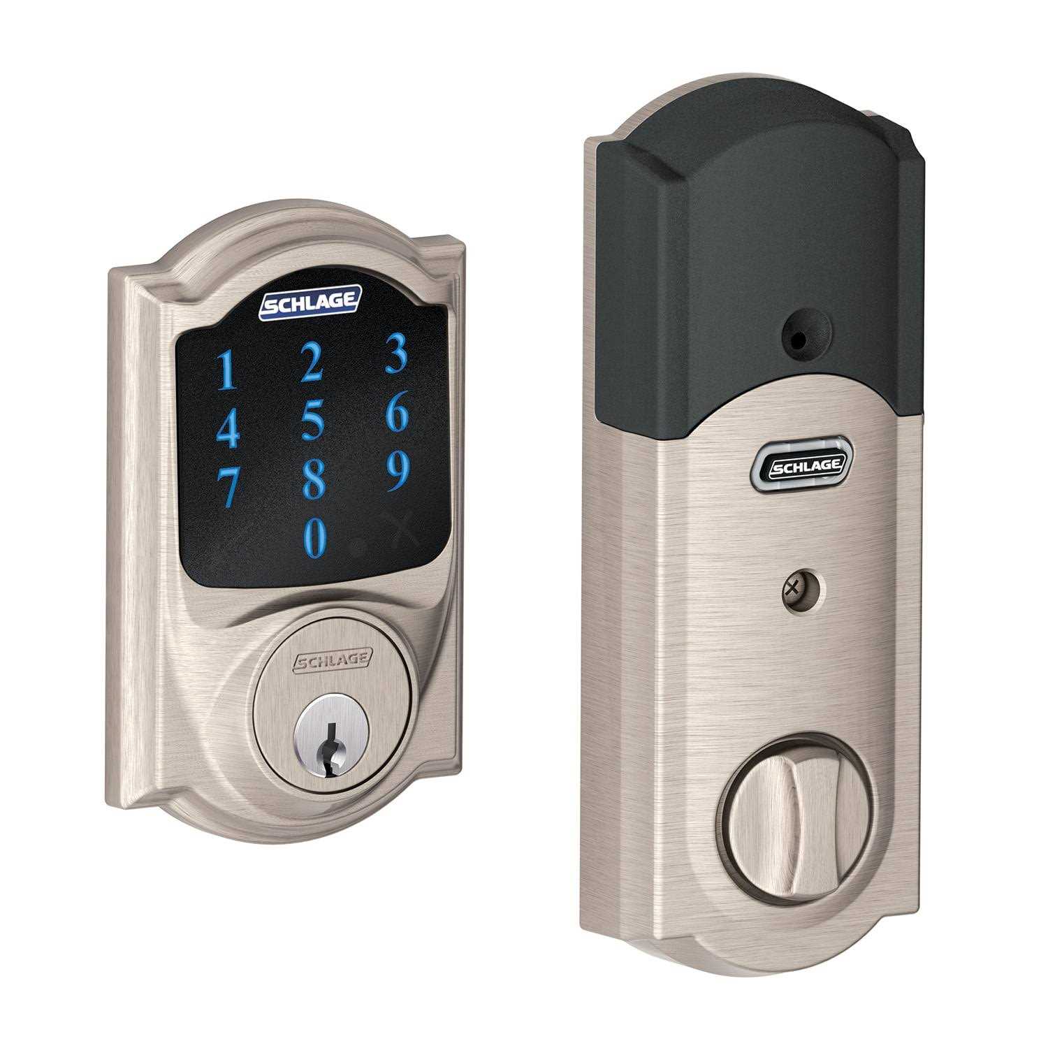 Schlage Connect Touchscreen Electronic Deadbolt Satin Nickel - Inhomebuy