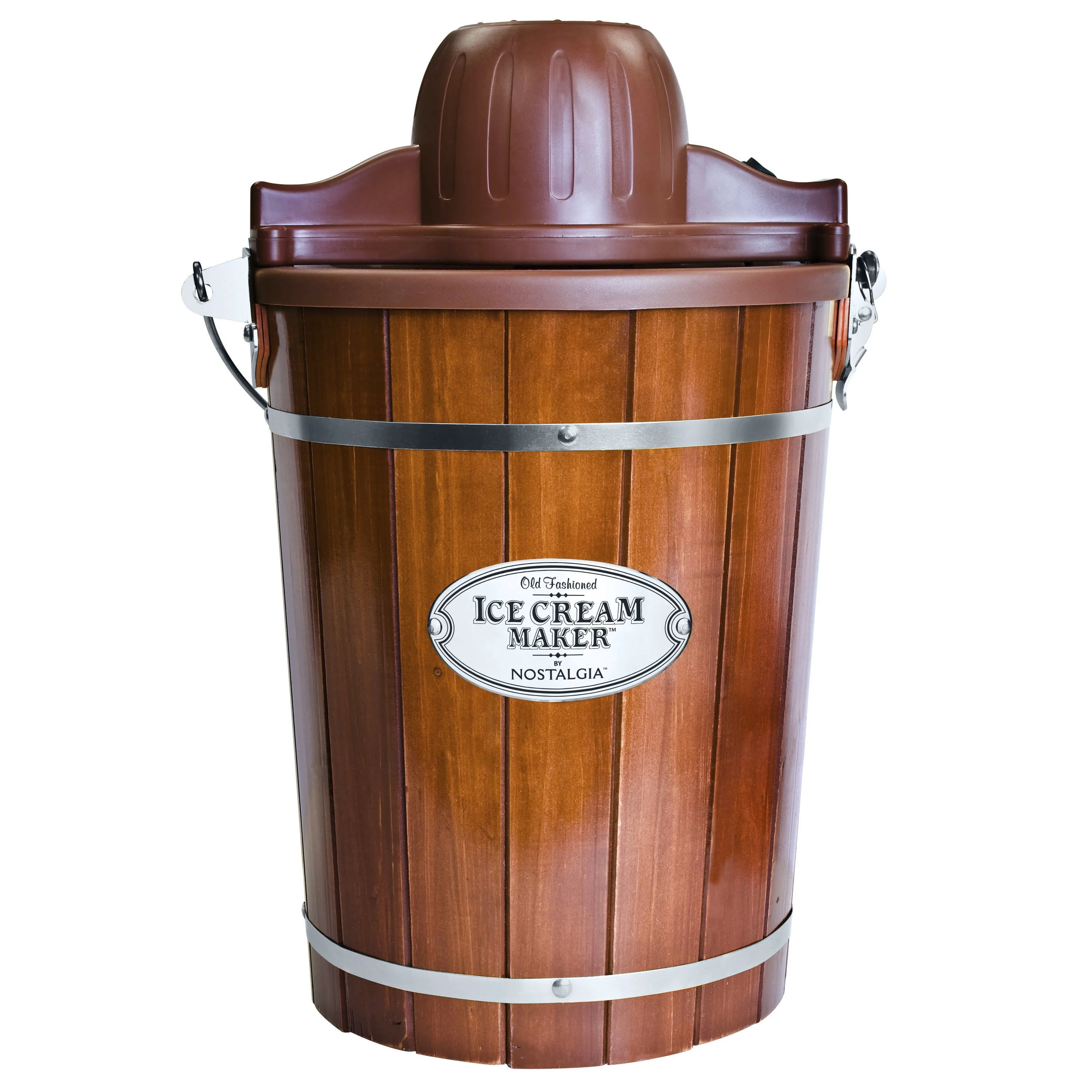 6-Quart Wood Bucket Electric Ice Cream Maker - Inhomebuy