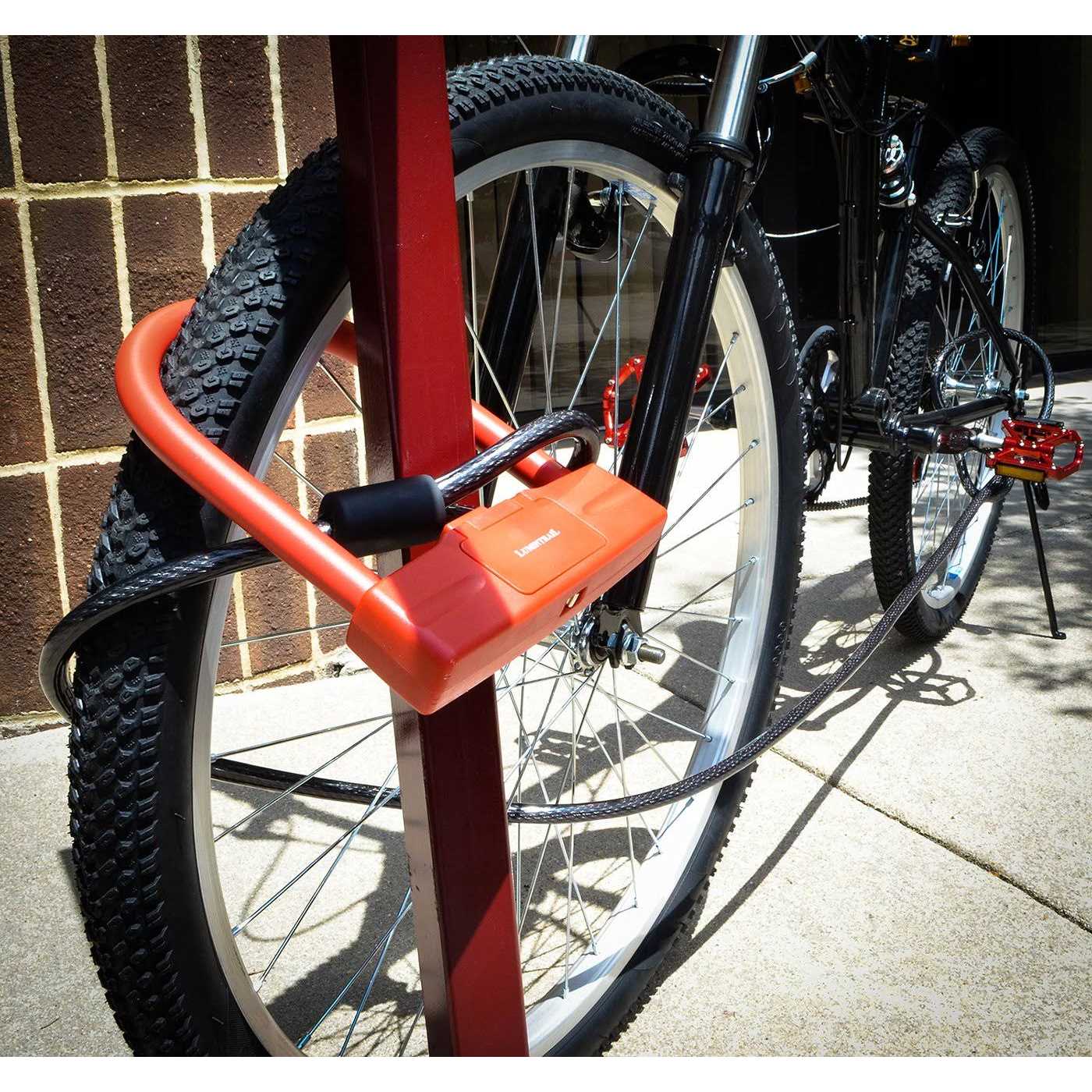 Lumintrail 12mm Heavy-Duty Security Cable Vinyl Coated Braided Steel with Sealed Looped Ends - Inhomebuy