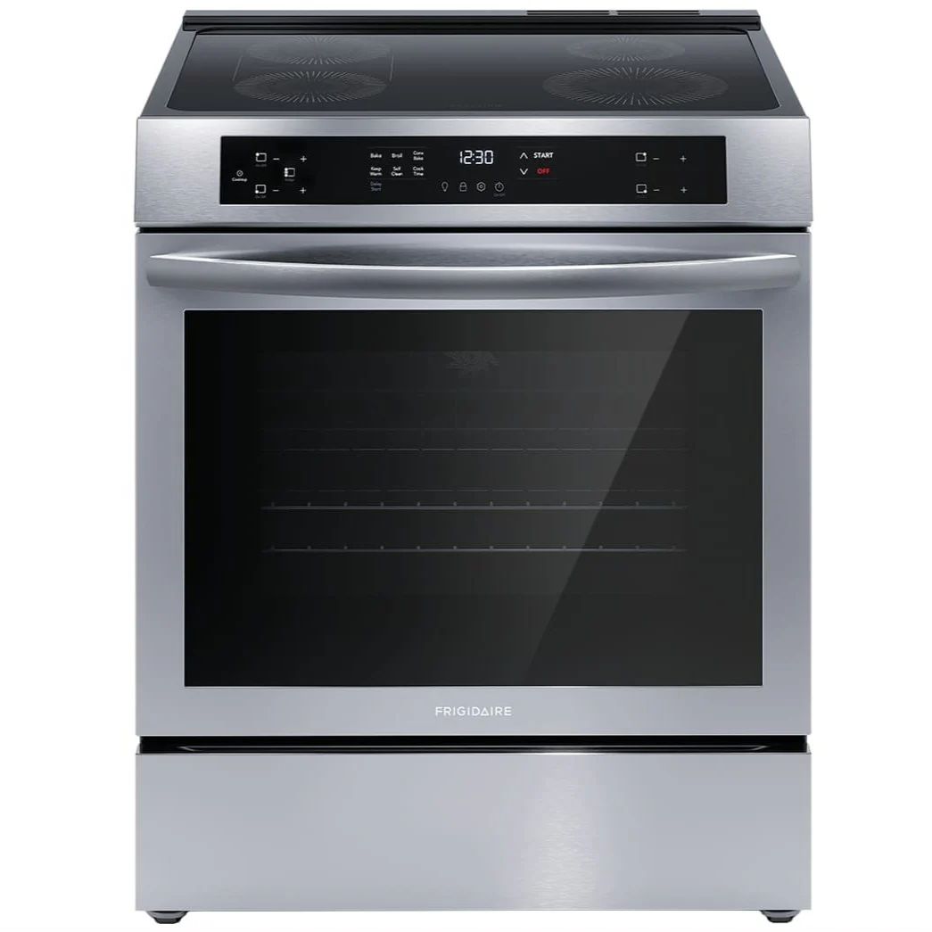 FRIGIDAIRE 30 IN. 5.3 CU. FT. STAINLESS STEEL FREESTANDING INDUCTION RANGE WITH CONVECTION BAKE - FCFI308CAS - Inhomebuy