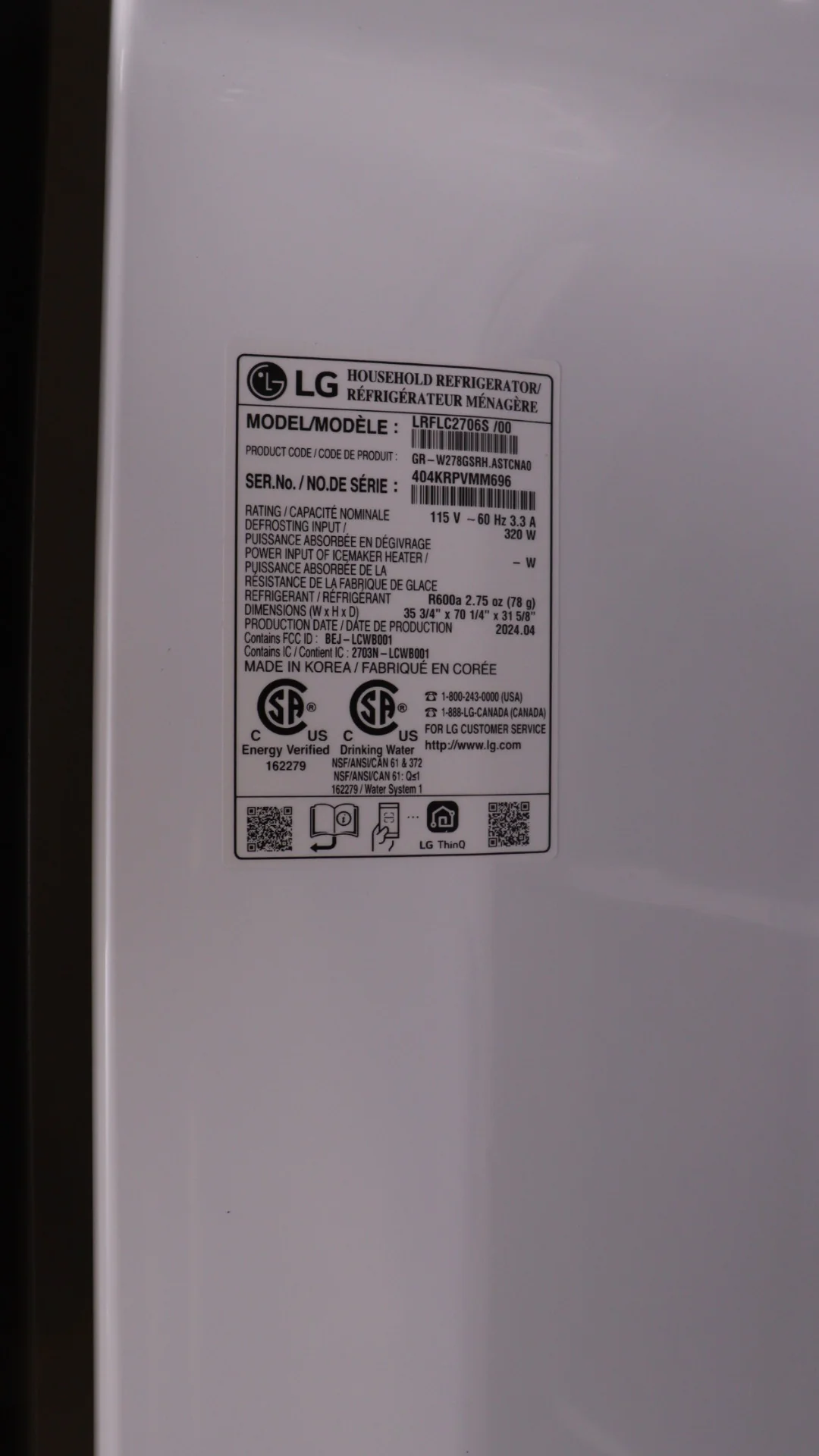 LG 36 IN. 27 CU. FT. SMUDGE RESISTANT STAINLESS STEEL COUNTER-DEPTH FRENCH DOOR REFRIGERATOR WITH IN - Inhomebuy