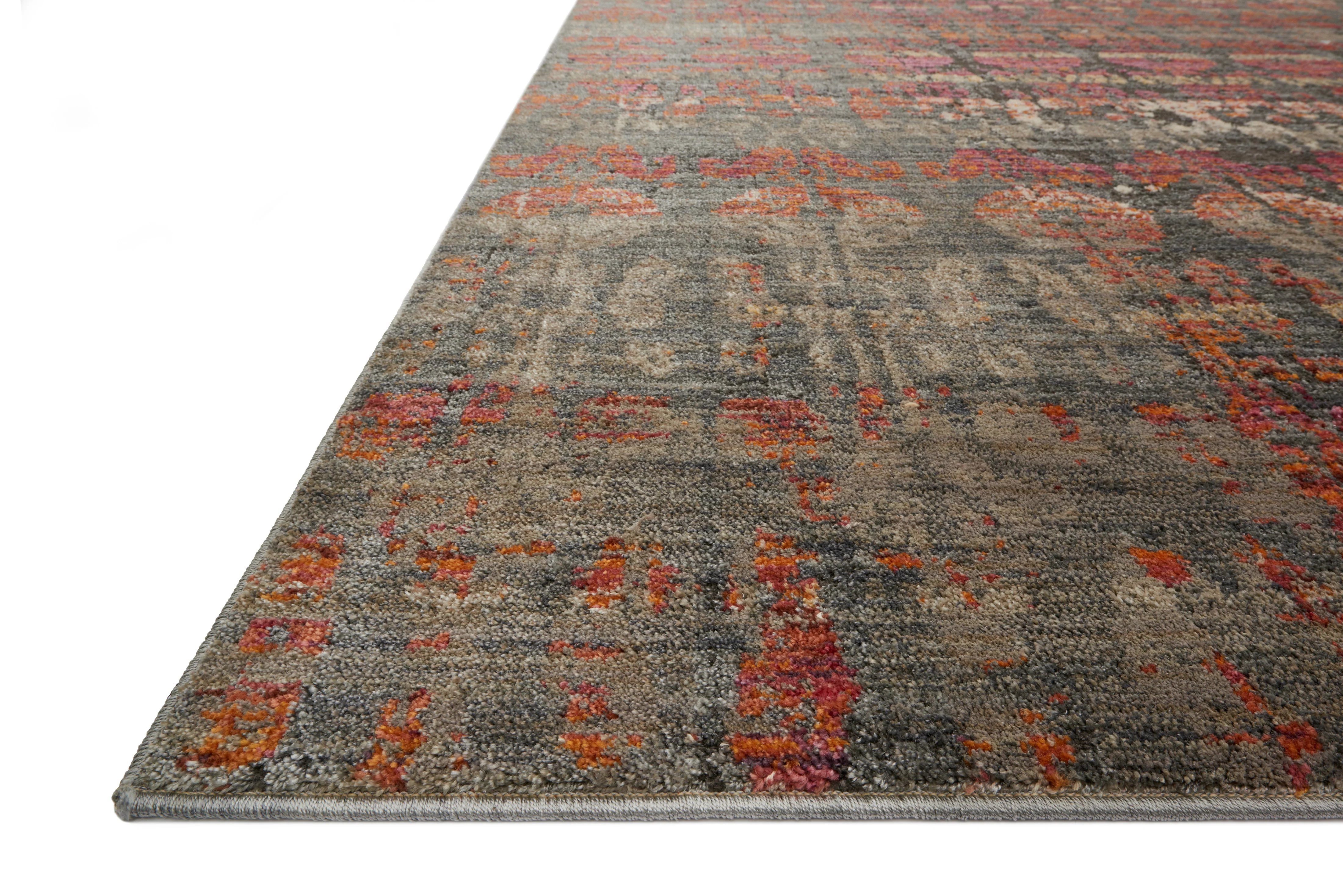 Loloi Rugs Javari Collection Rug in Steel, Sunrise - 7'10