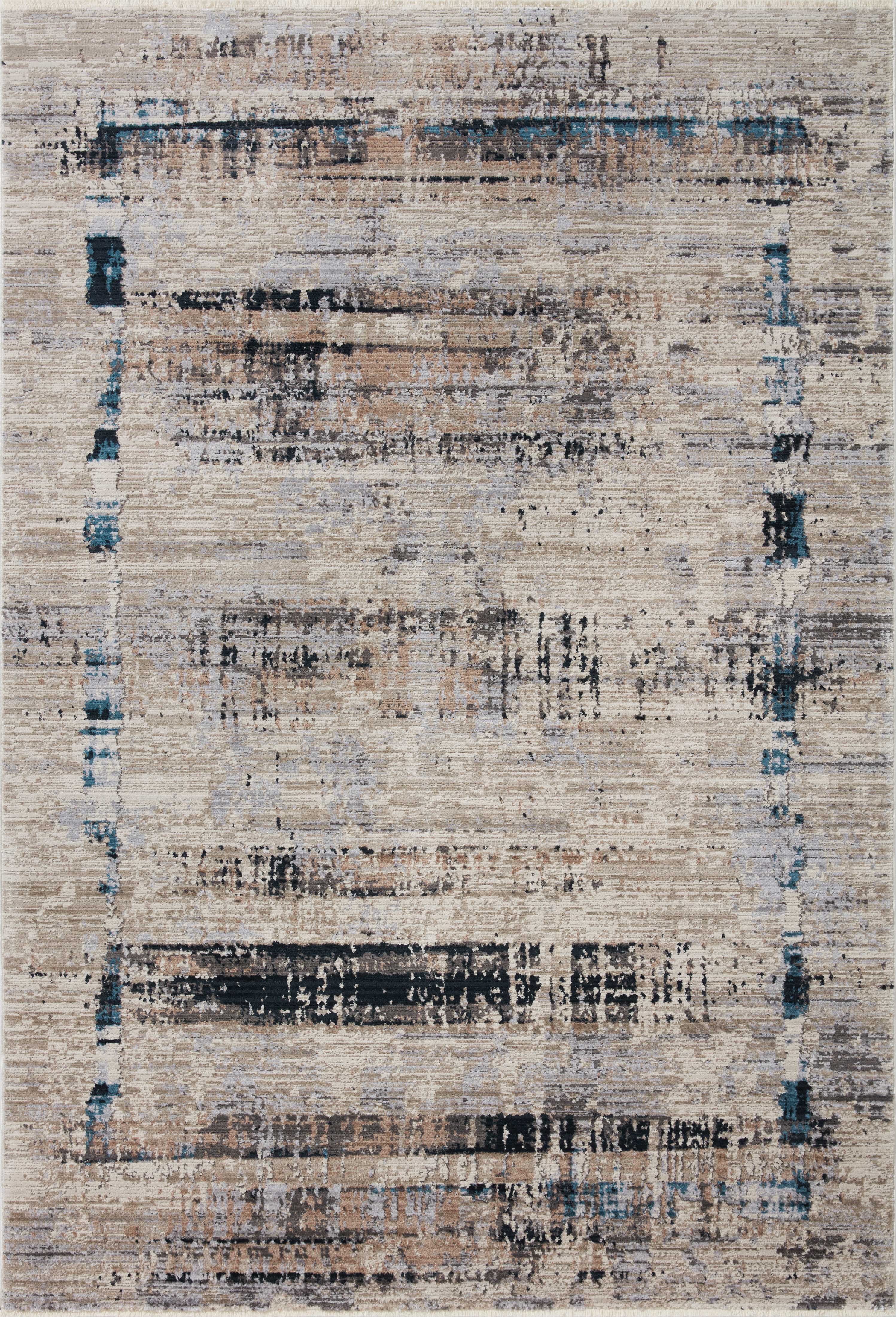Loloi Rugs Leigh Collection Rug in Granite, Slate - 7'10