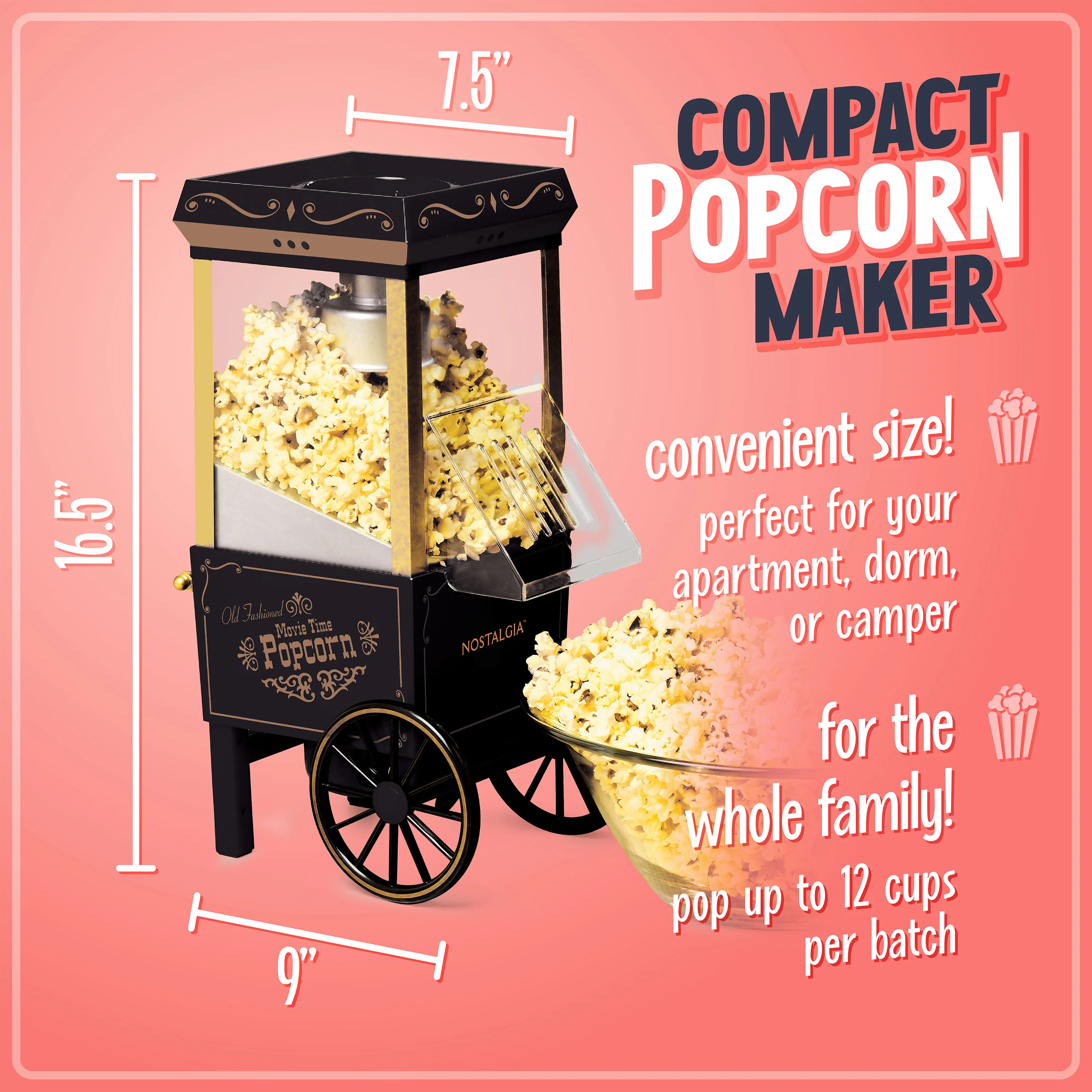 Vintage Hot Air Popcorn Maker - Inhomebuy