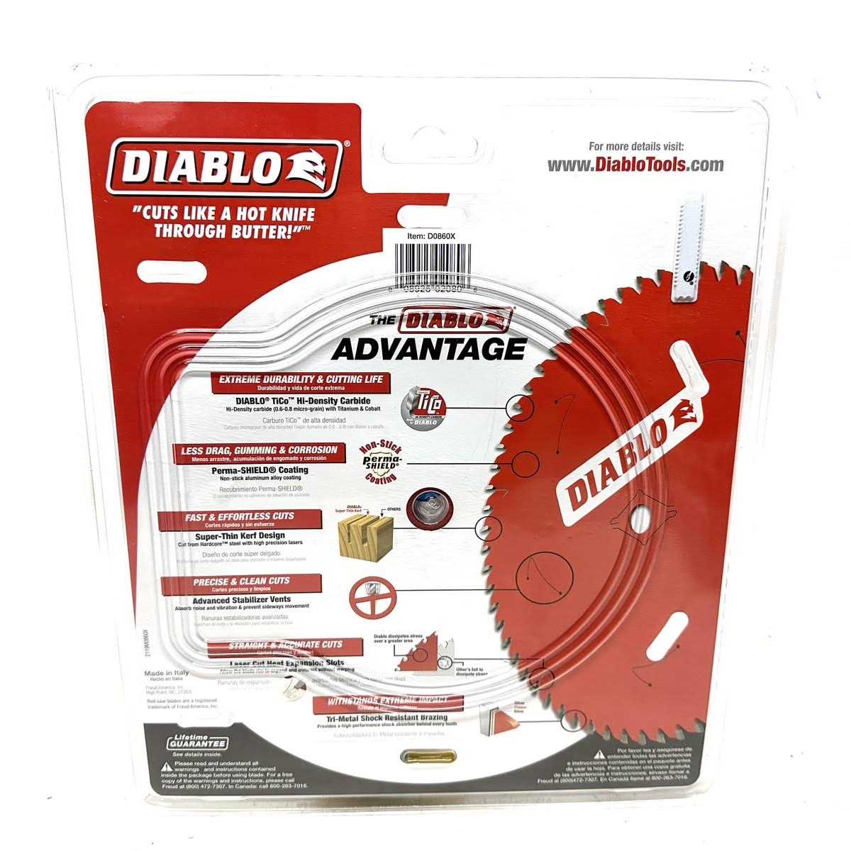 Diablo 8 in. x 12-teeth Stacked Dado Saw Blade Set - Inhomebuy