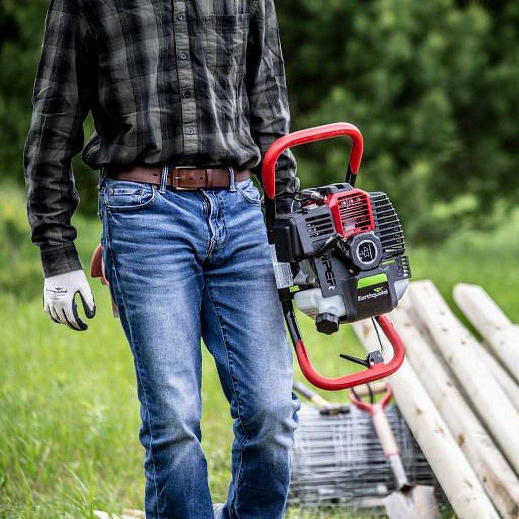 Earthquake E43 43 cc 1-Man Earth Auger Powerhead with 8 in. Earth Auger Bit - Inhomebuy