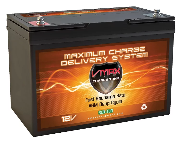 VMAXTANKS SLR100 12 VOLT 100AH AGM Deep Cycle Group 27 Battery for Backup Battery Power - Inhomebuy