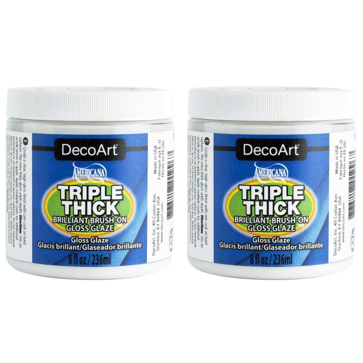 DecoArt Triple Thick Brush-On Gloss Glaze - Inhomebuy