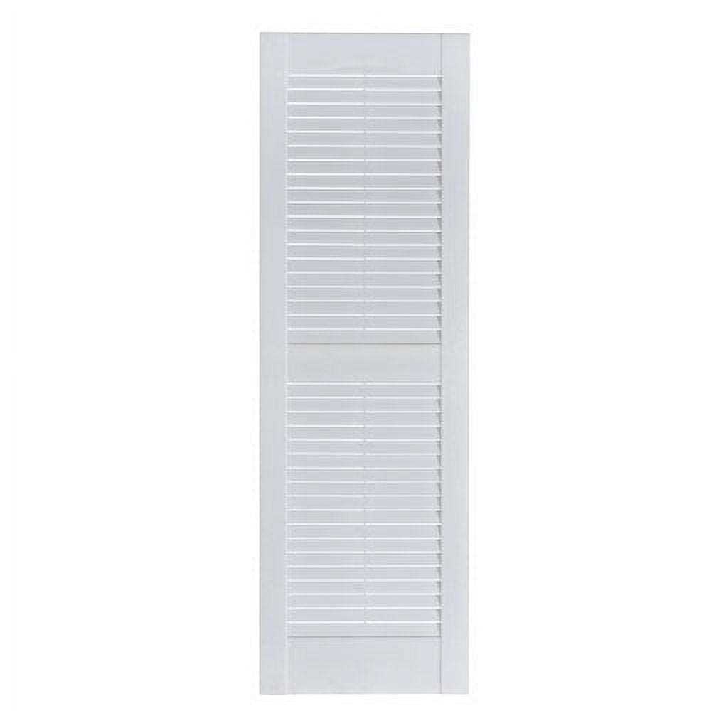 Mr Mxyzptlk Perfect Shutters IL501539002 Premier Louver Exterior Decorative Shutter - Inhomebuy