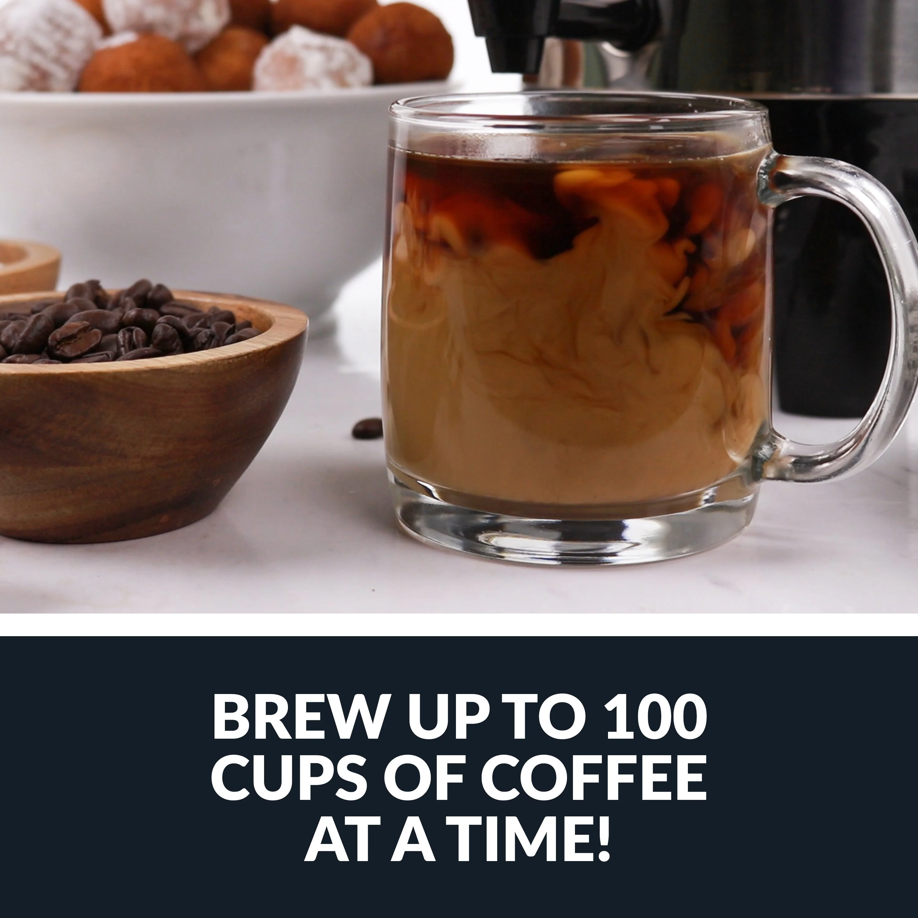 HomeCraft Quick-Brewing 1500-Watt Automatic 100-Cup Coffee Urn, Stainless Steel - Inhomebuy