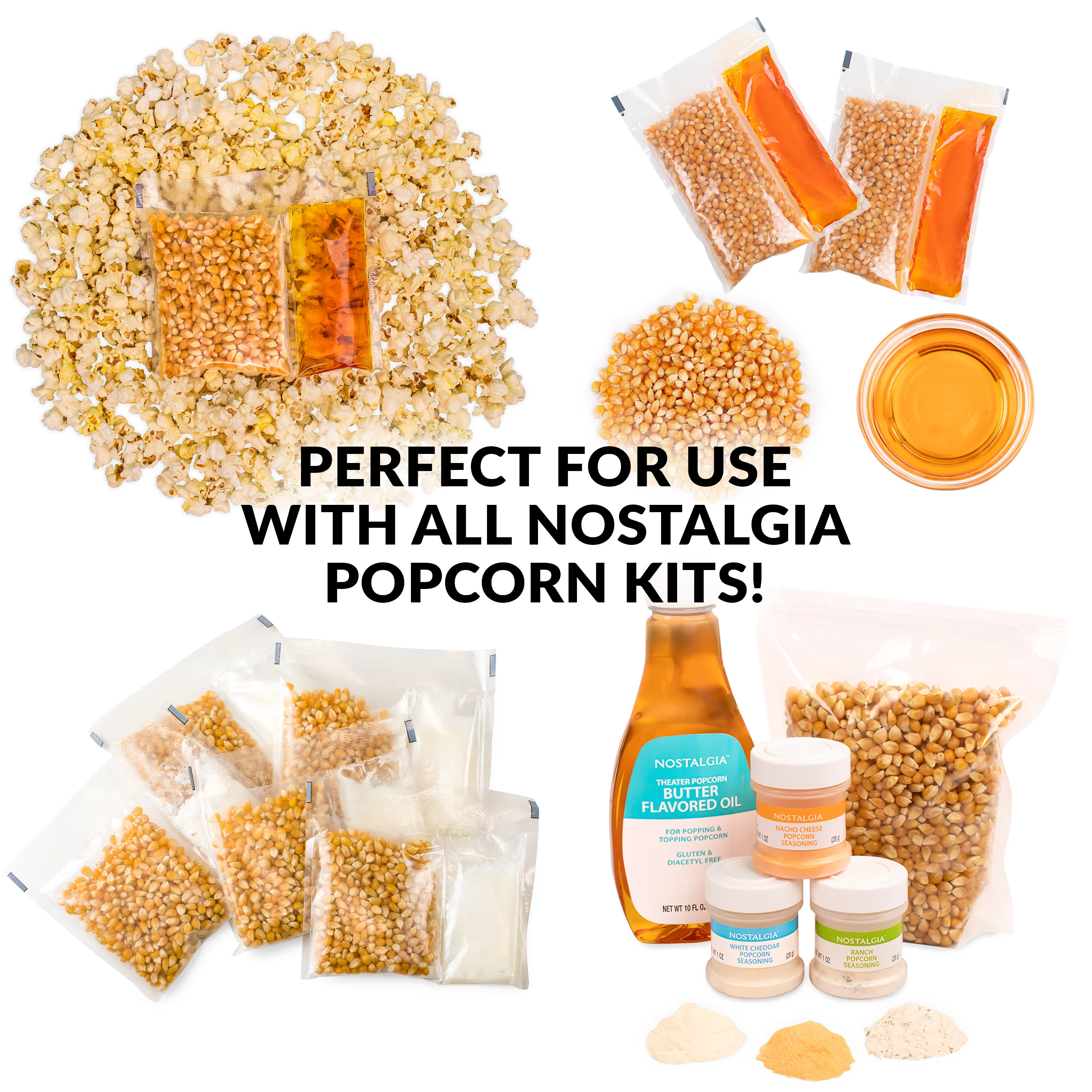 Retro 10 Cup Table-Top Popcorn Maker, Retro Red - Inhomebuy