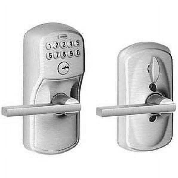 Schlage FE595 PLY/LAT Plymouth Keypad Flex-Lock Entry Leverset with Latitude Lever - Inhomebuy