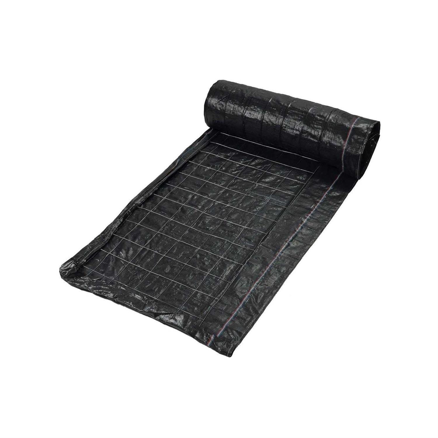 Mutual Industries 100 ft. Black Wire Backed Silt Fence - Inhomebuy