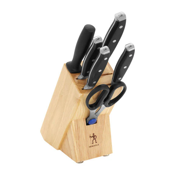 Henckels 7pc Knife Block Set, Forged Premio Series - Inhomebuy